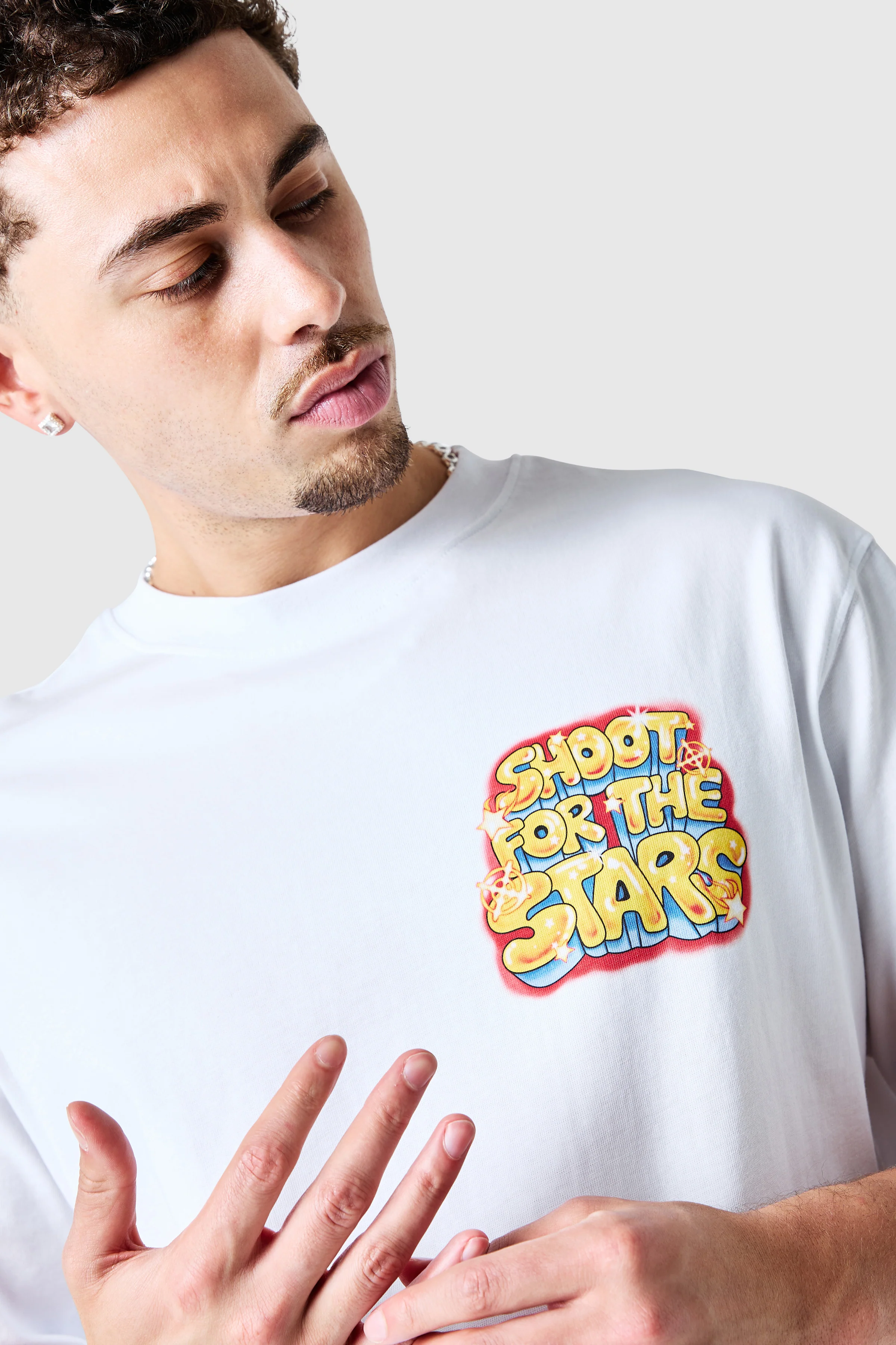 Airbrush Tee - White - Image 4