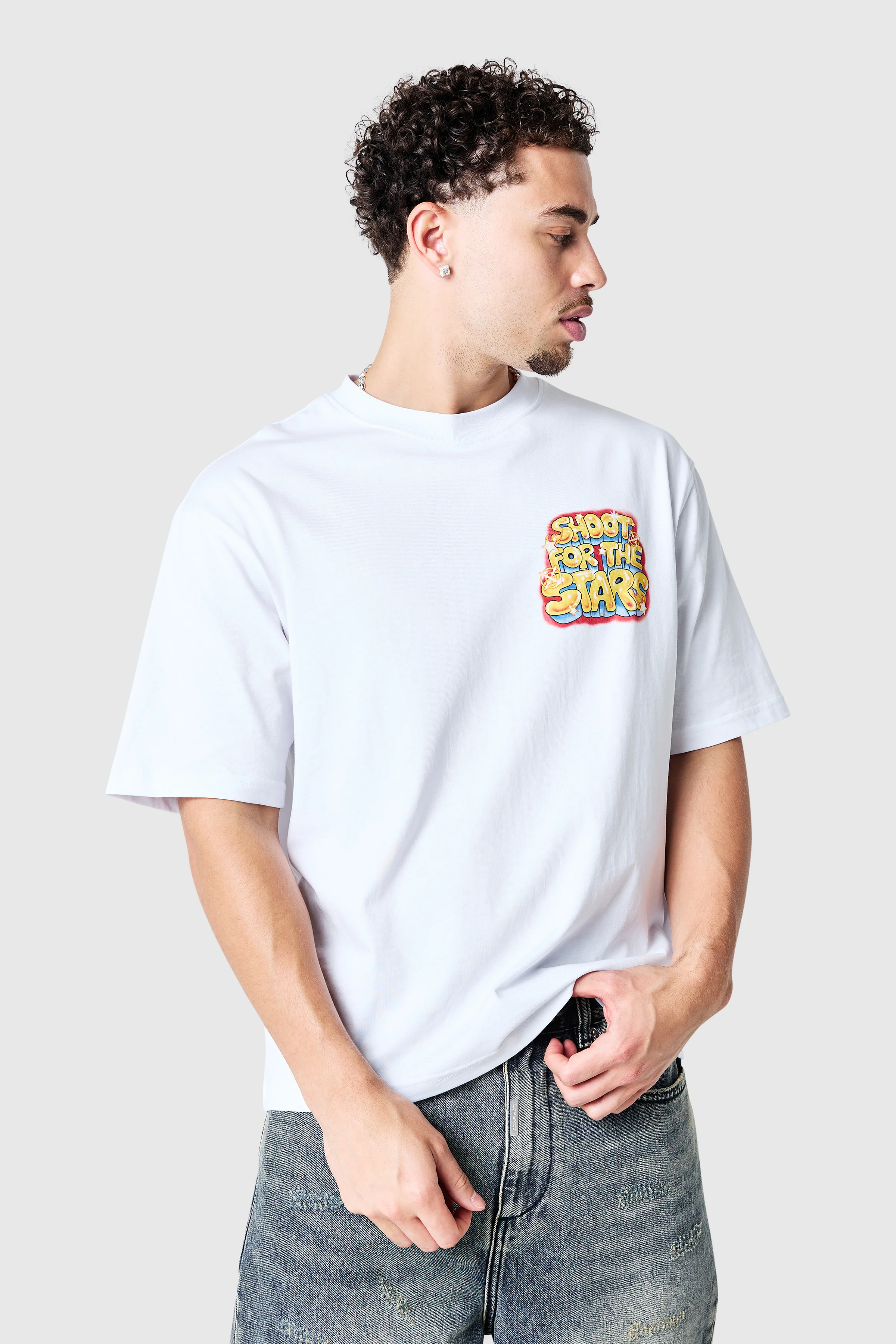 Airbrush Tee - White - Image 9