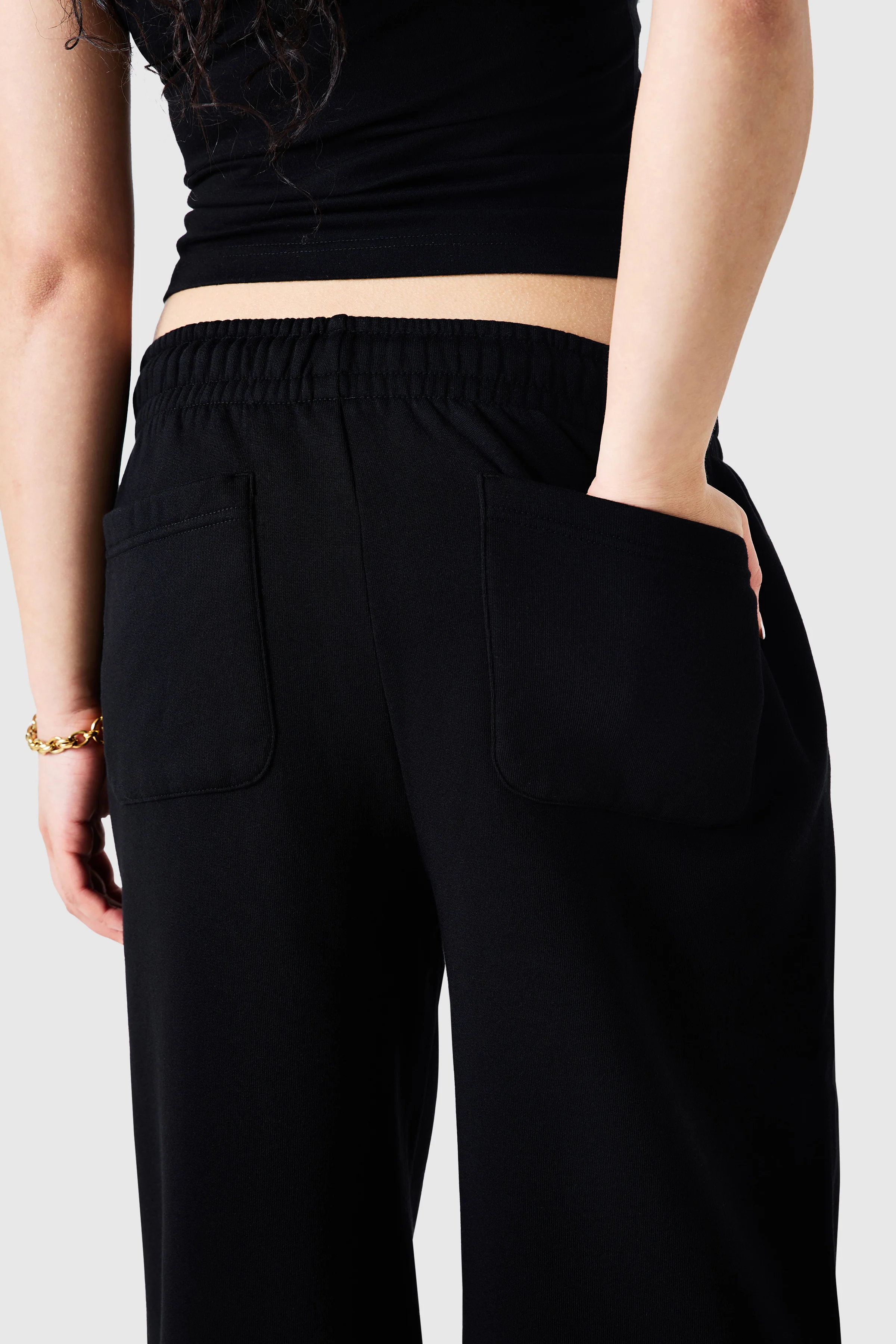 Womens Camo College Jogger - Black - Image 4