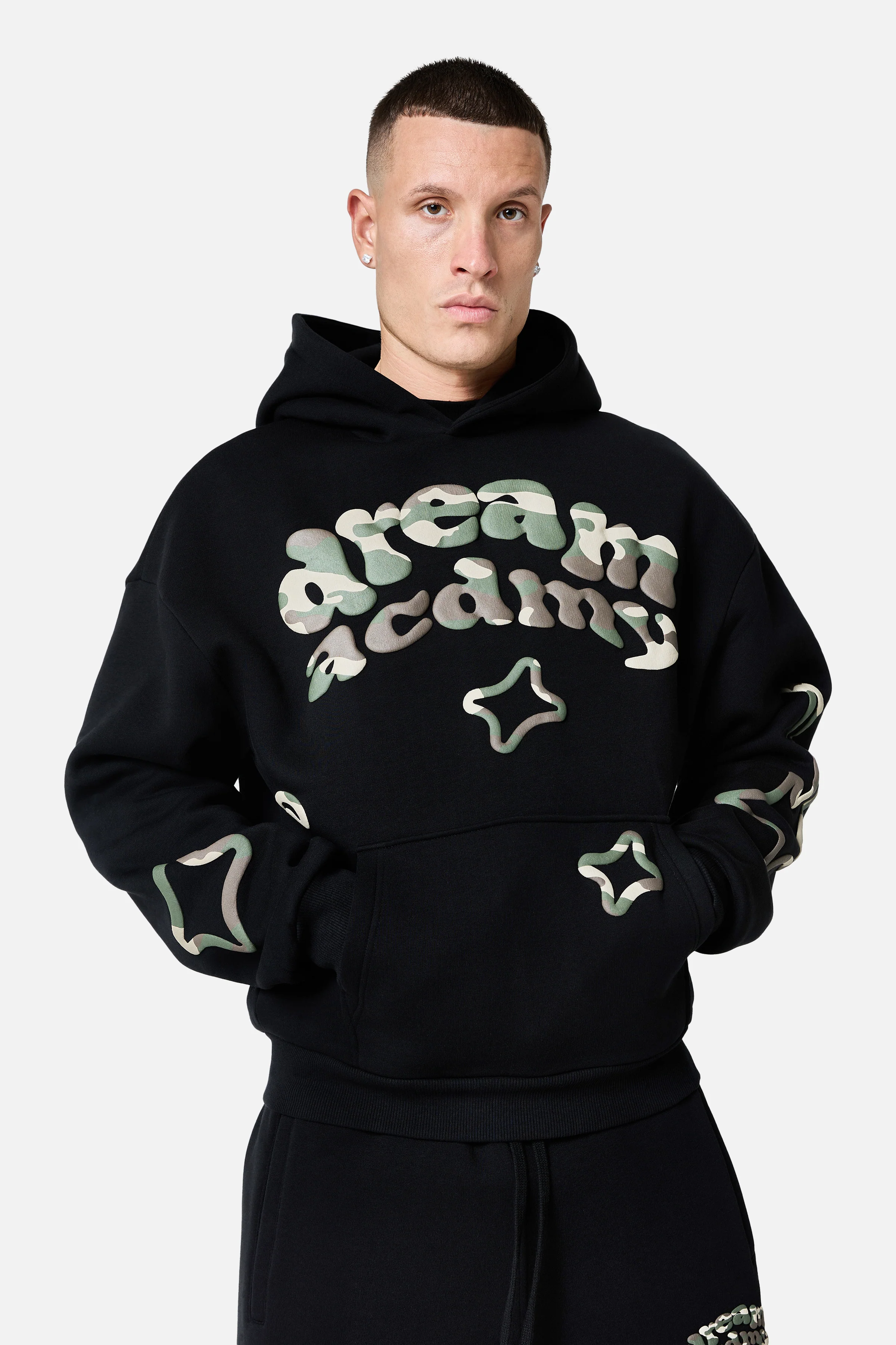 Camo Dream Acdmy Hood - Black