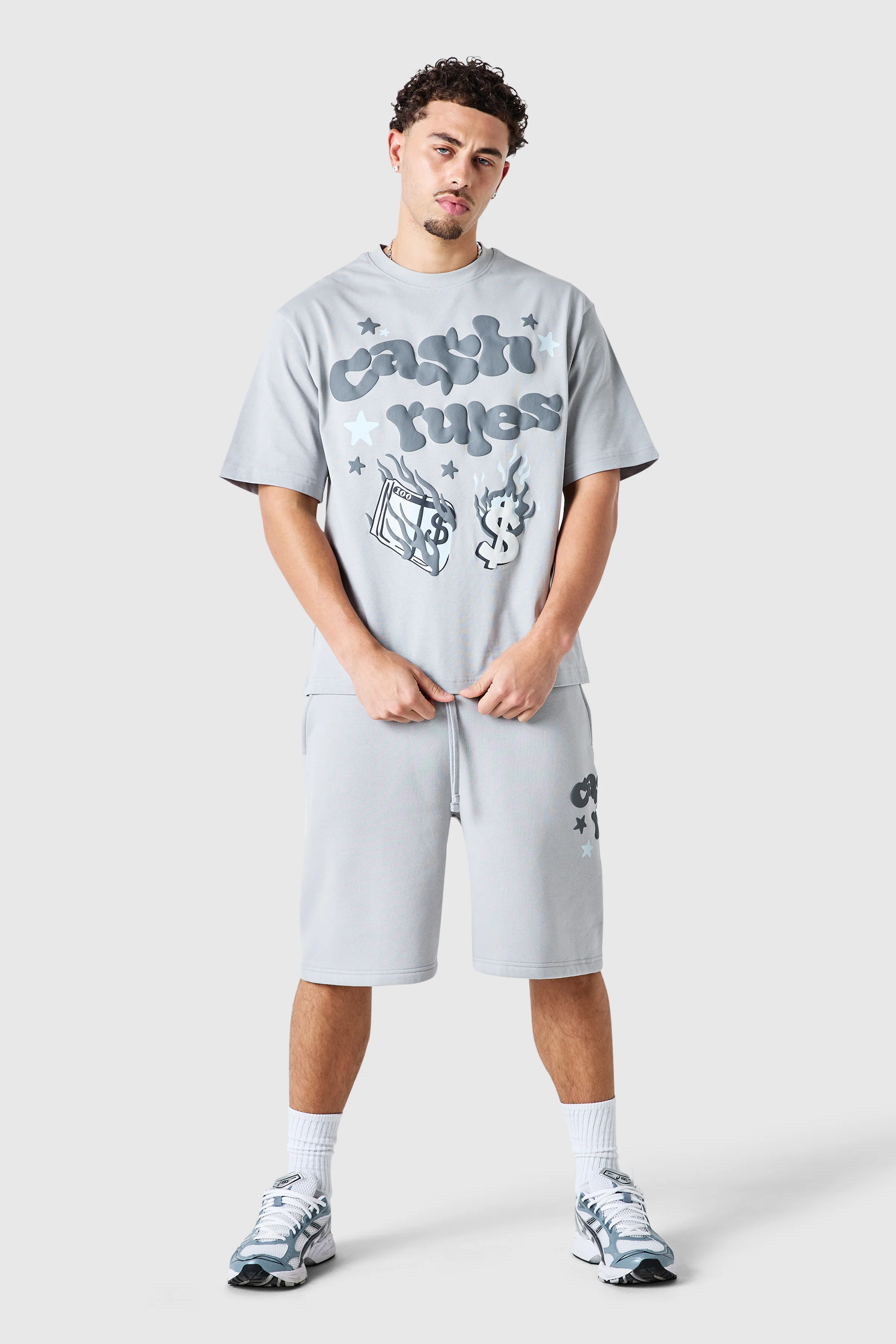 Cash Rules Tee - Lunar Grey - Image 3