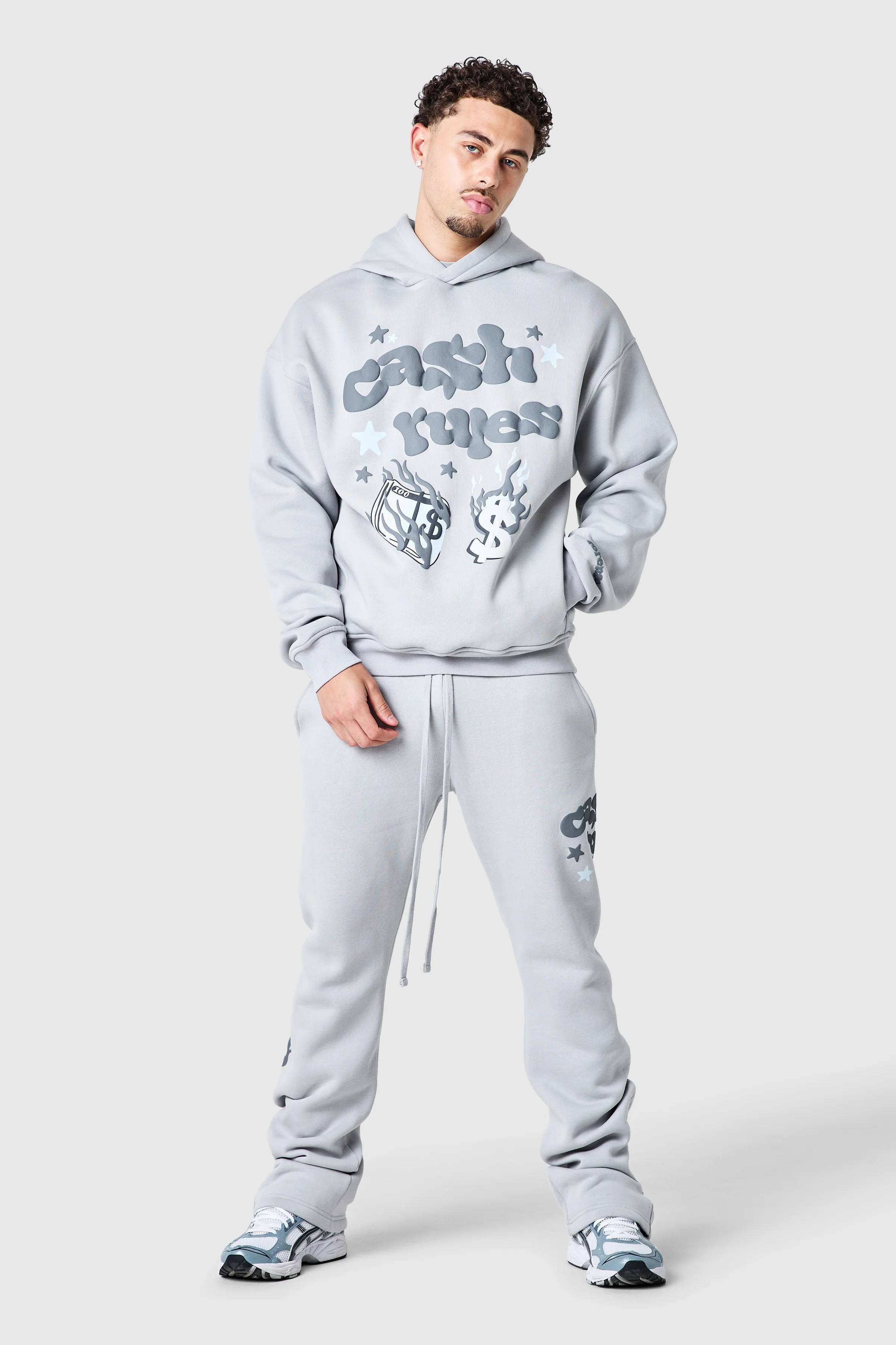 Cash Rules Tracksuit - Lunar Grey - Image 12