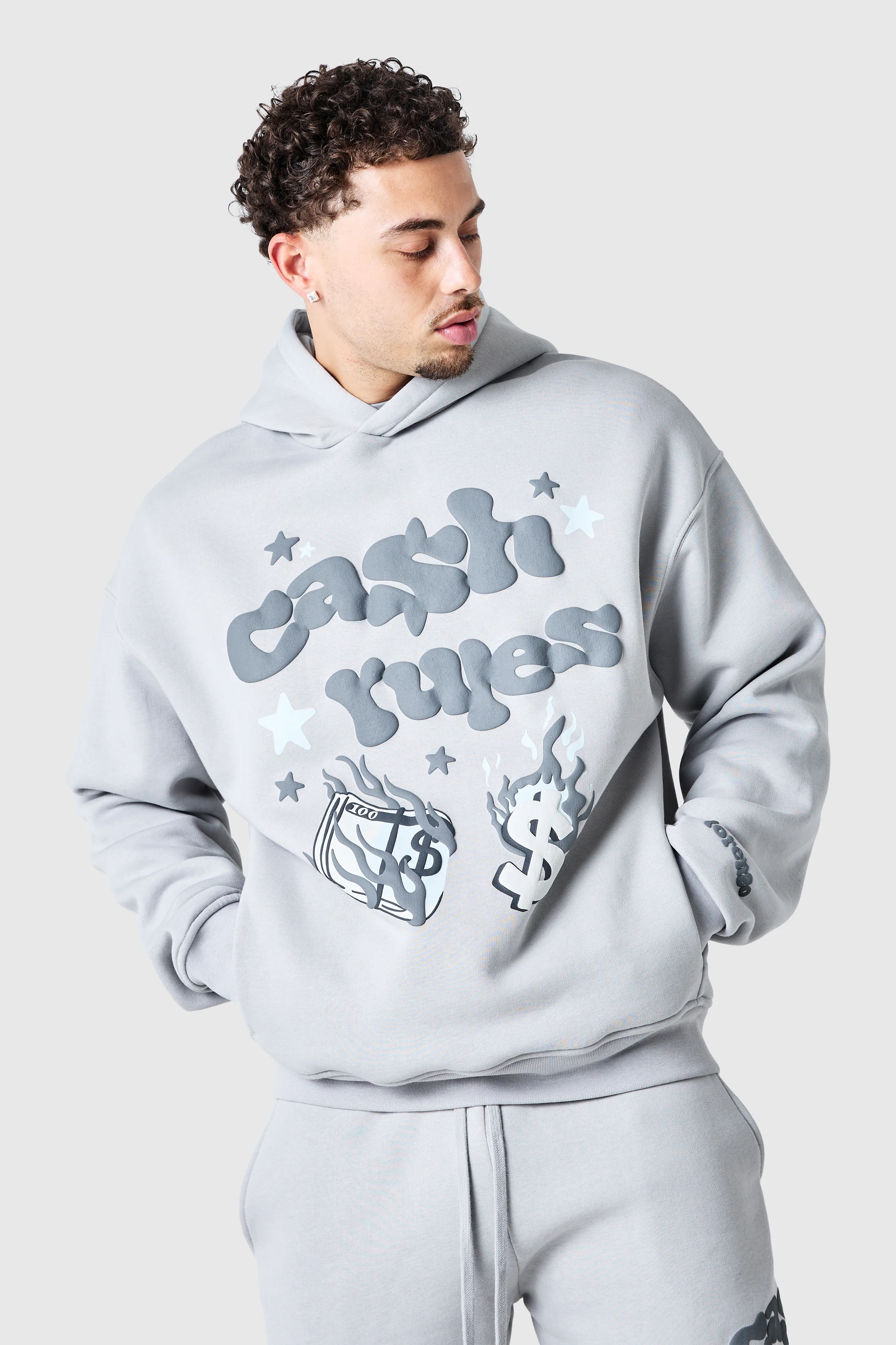 Cash Rules Tracksuit - Lunar Grey - Image 8
