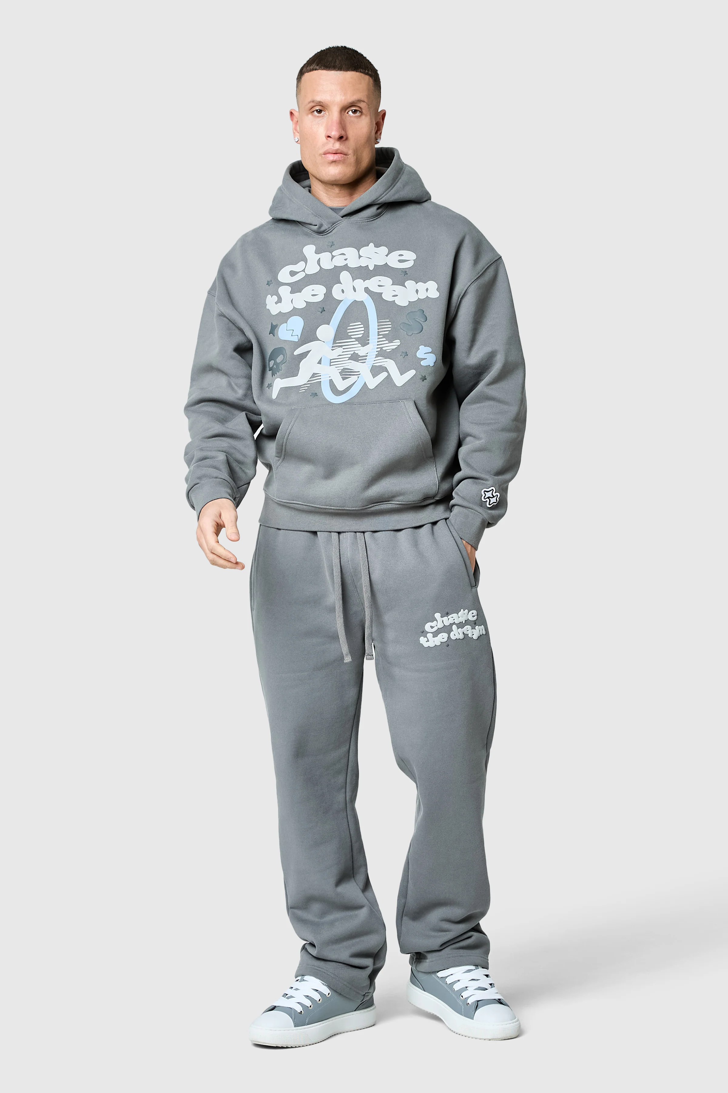 Chase The Dream Hood - Slate Grey - Image 7