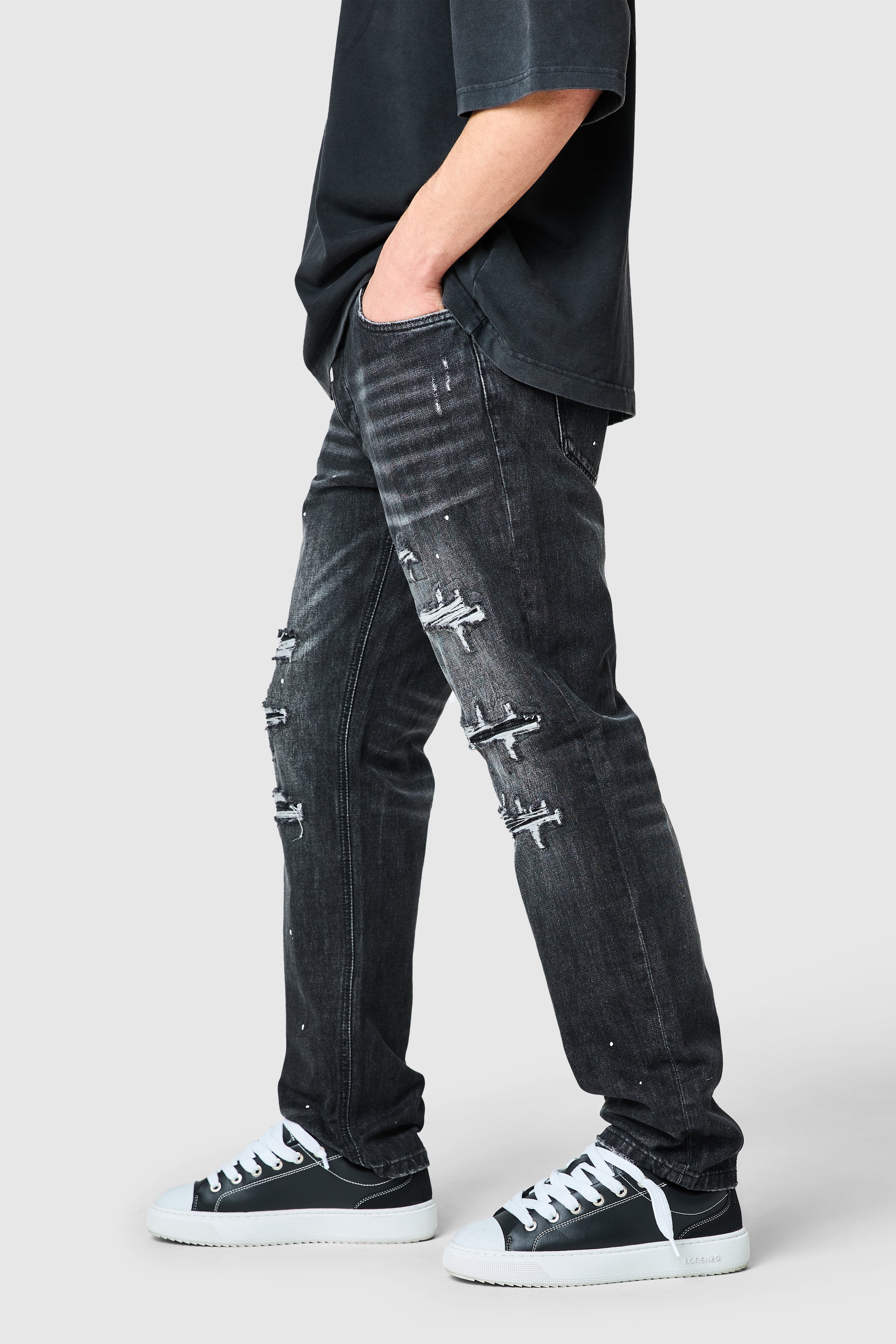 Dillon Relaxed Jean - Washed Black - Image 2