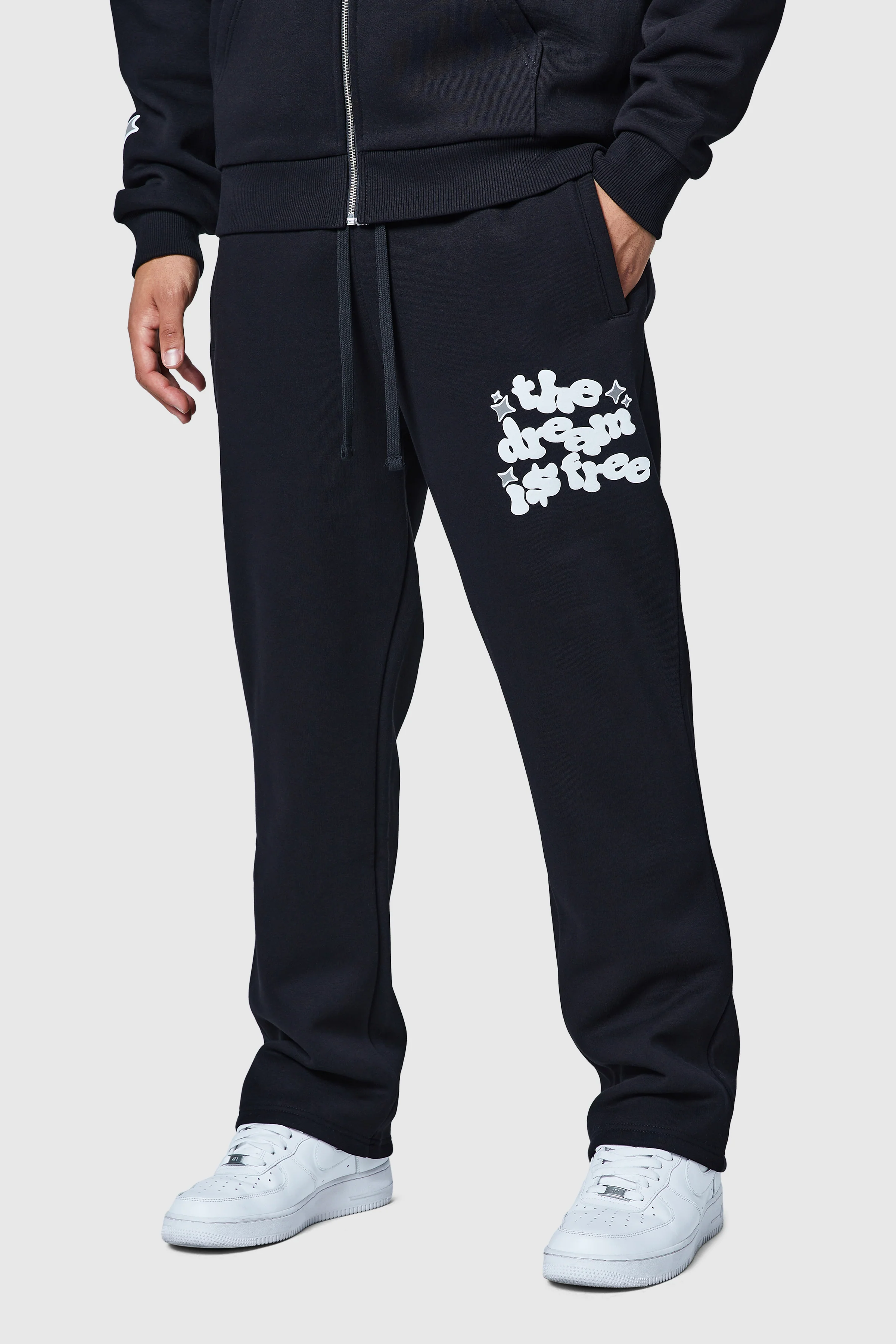 Dream Is Free 2.0 Jogger - Black/White
