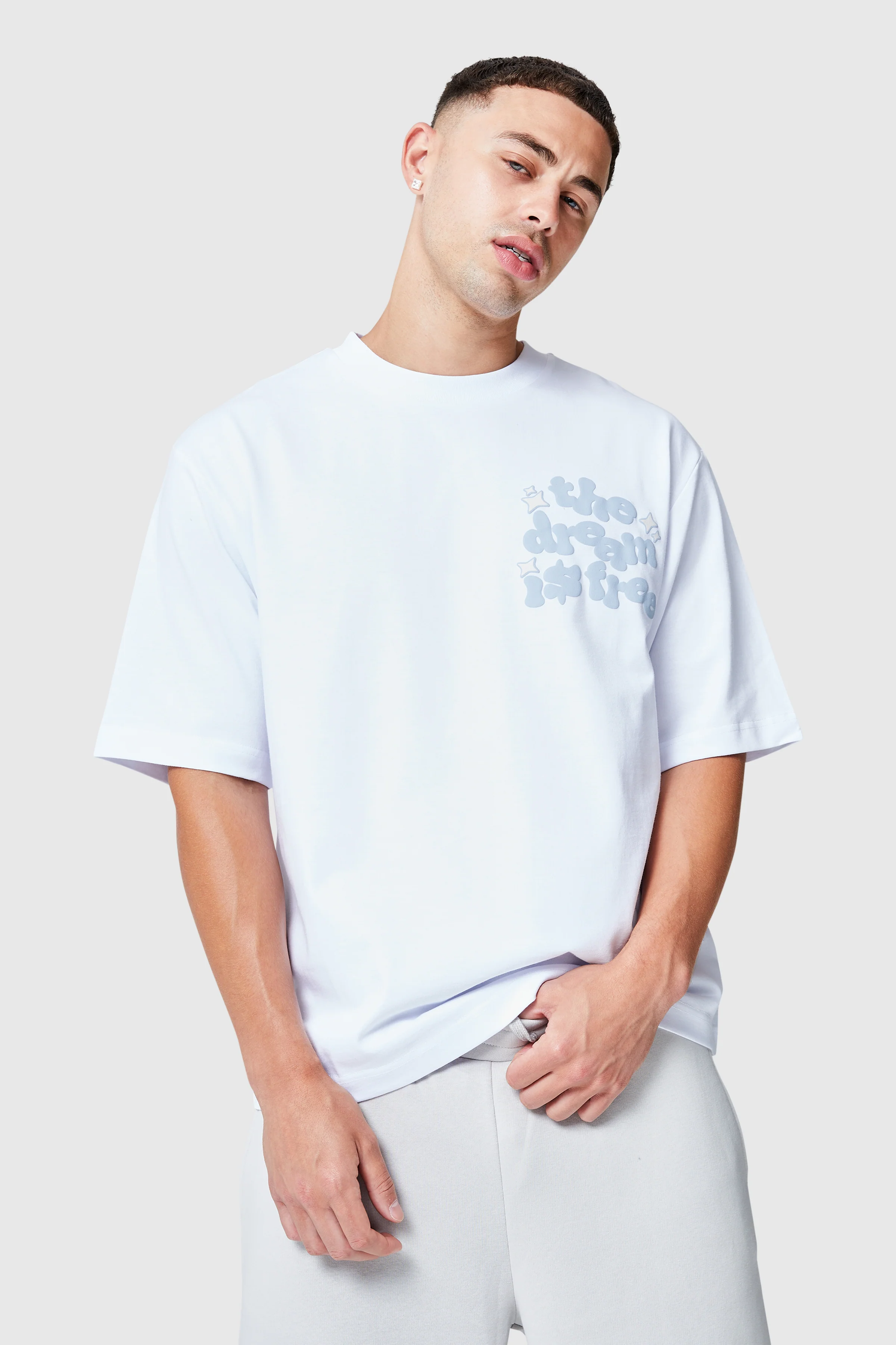 Dream Is Free 2.0 Tee - White/Blue - Image 2