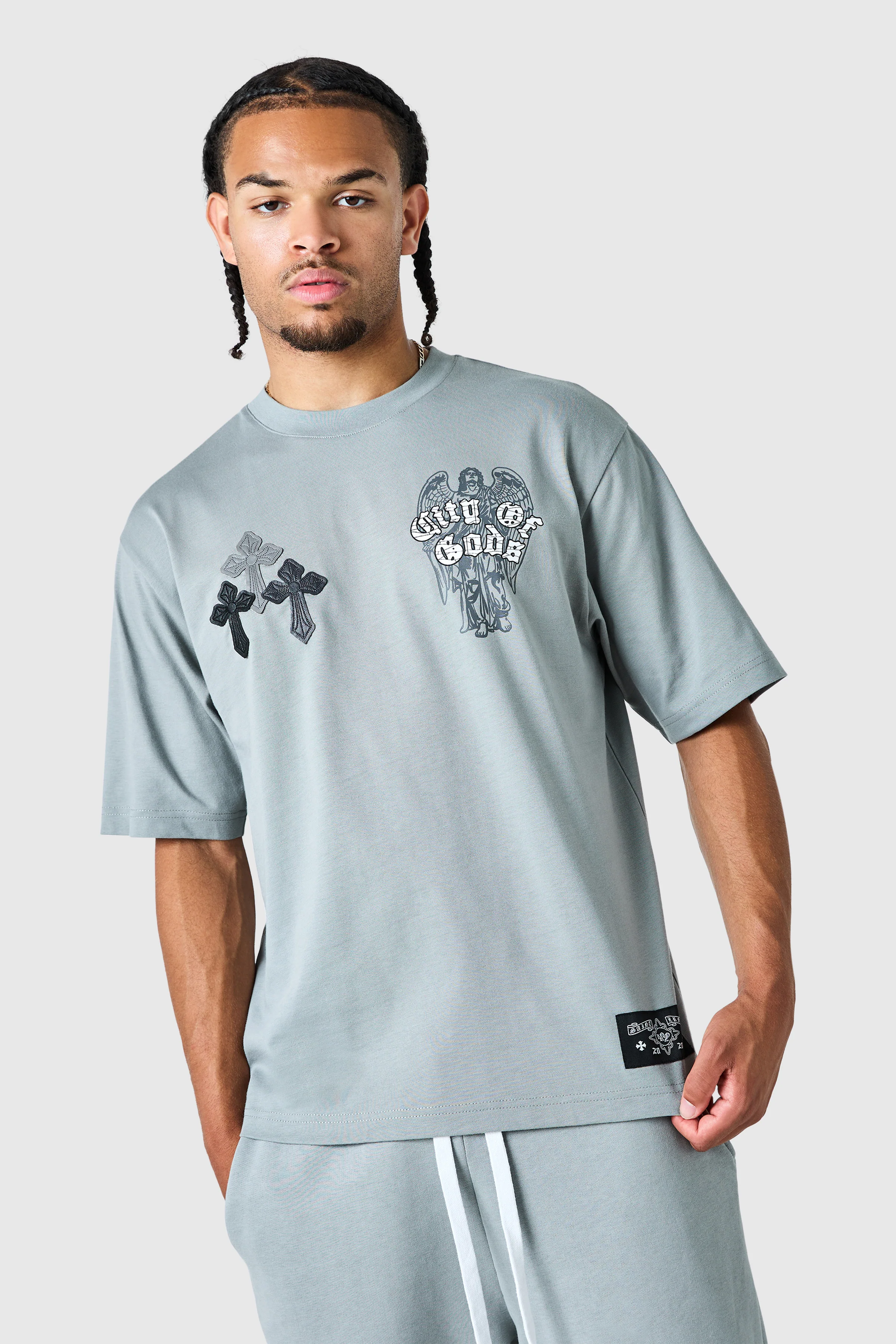 Empire Tee - Moon Grey - Image 6