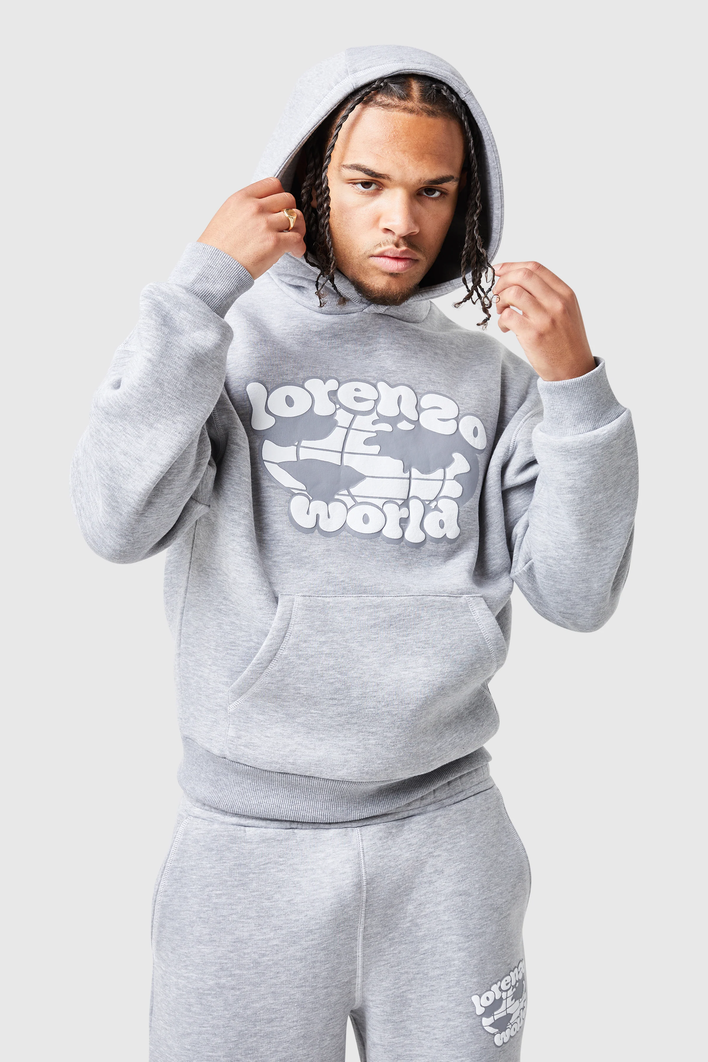 Globe Tracksuit - Grey Marl - Image 5