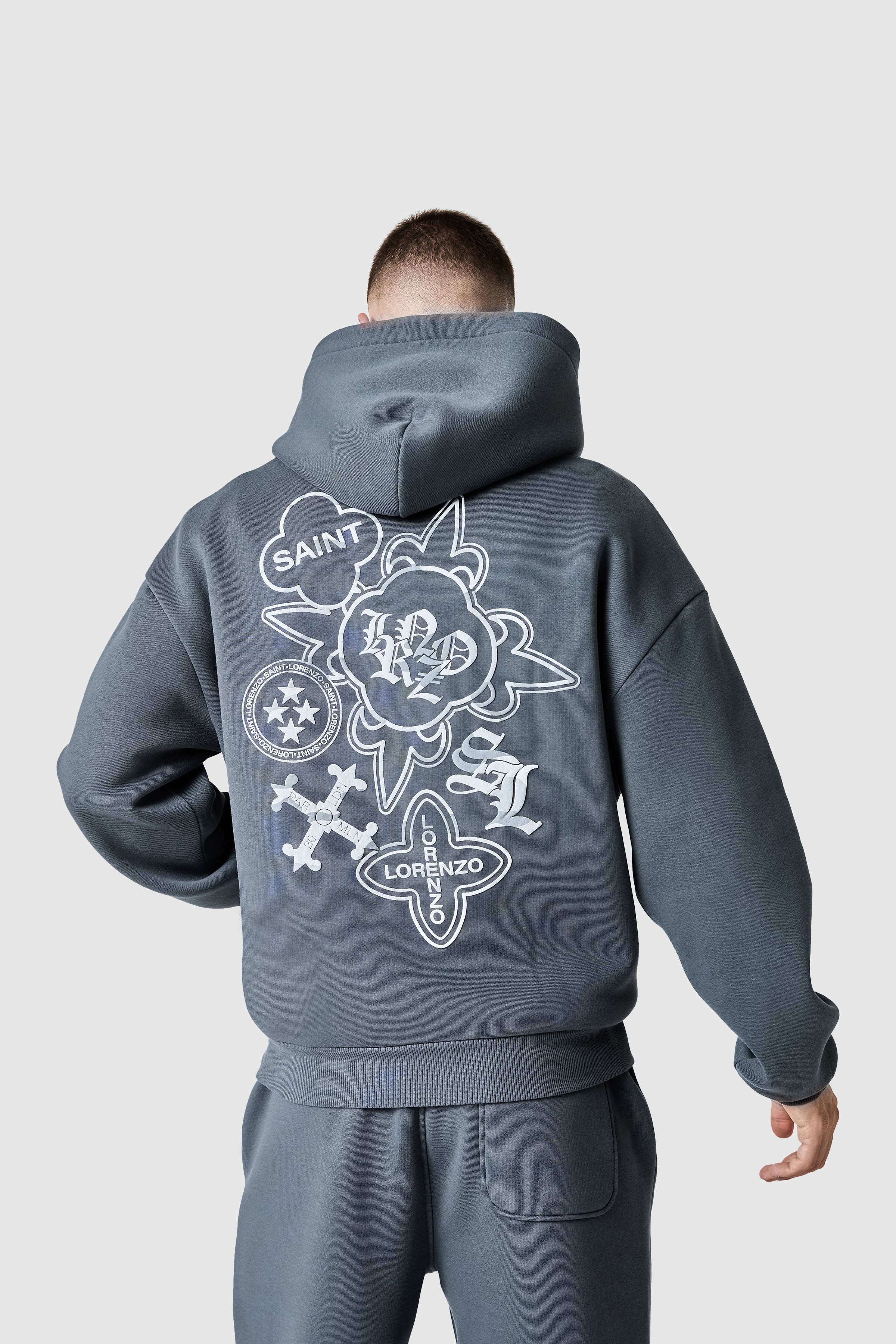 Icon Camo Tracksuit - Graphite Grey - Image 8