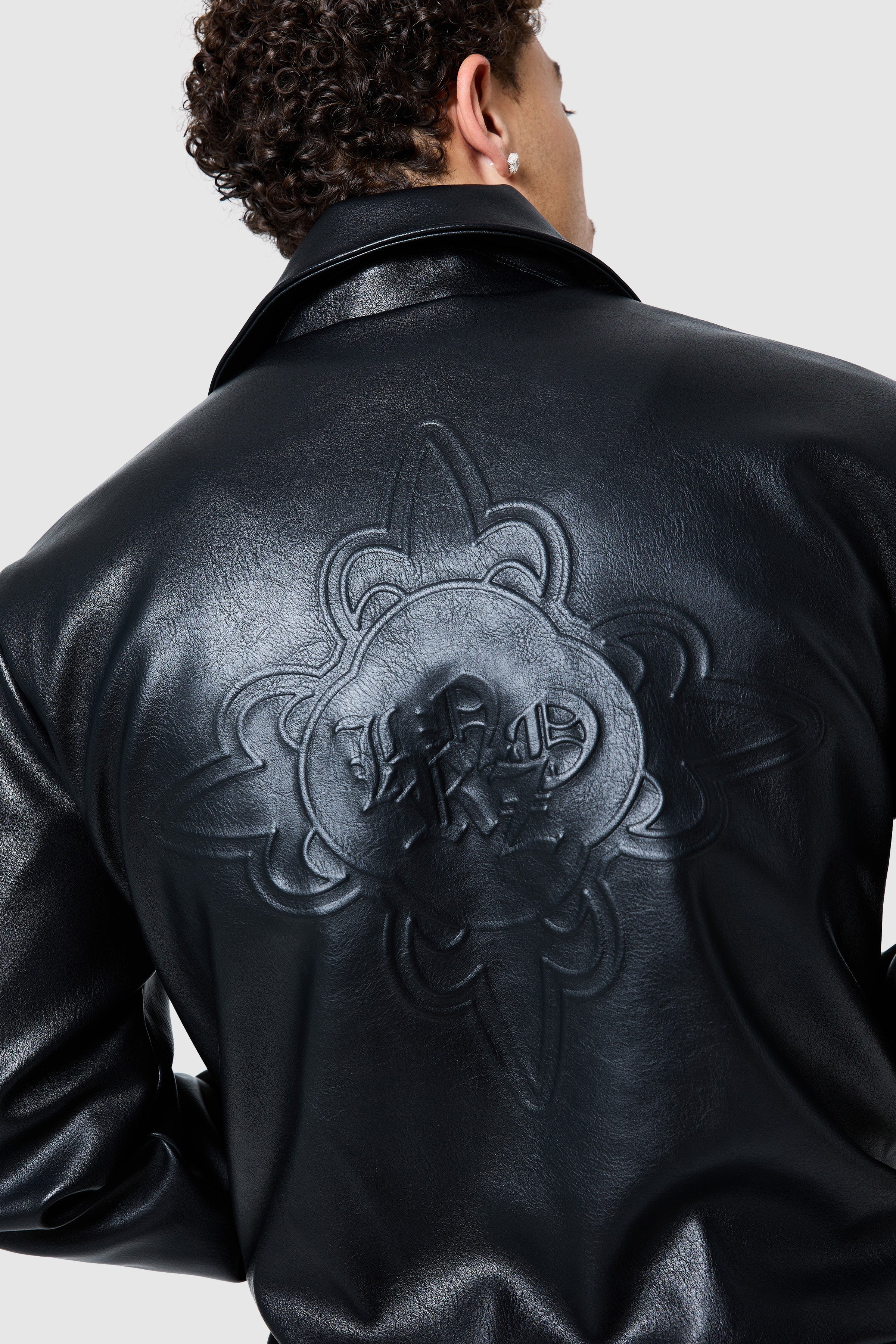 Icon Pu Jacket - Black - Image 3