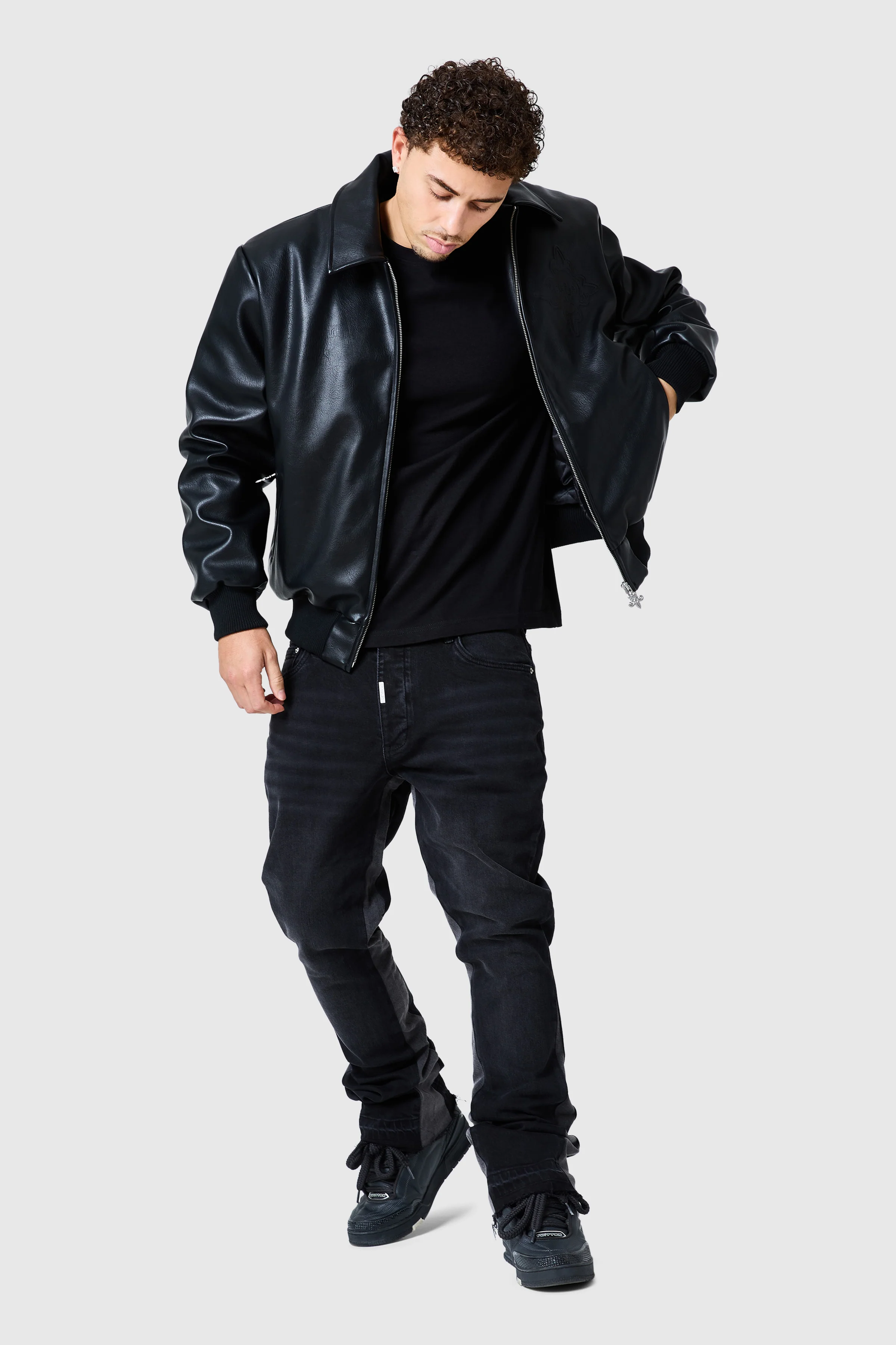 Icon Pu Jacket - Black - Image 9