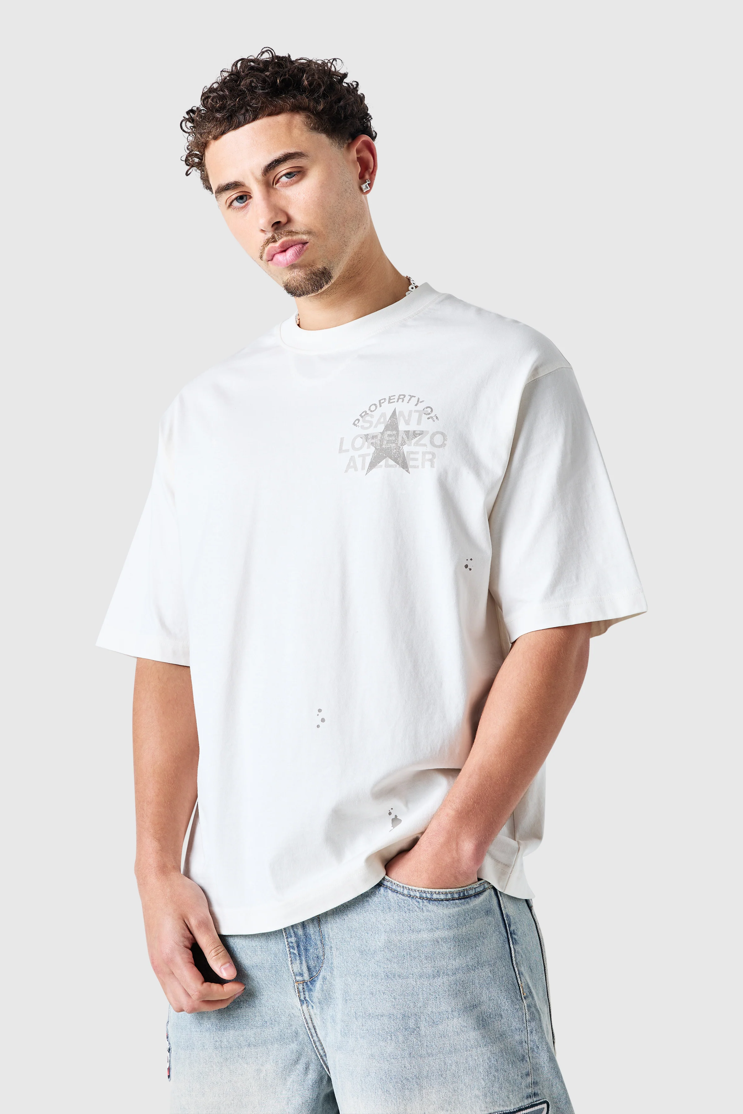 Painter Tee - Off White - Image 9