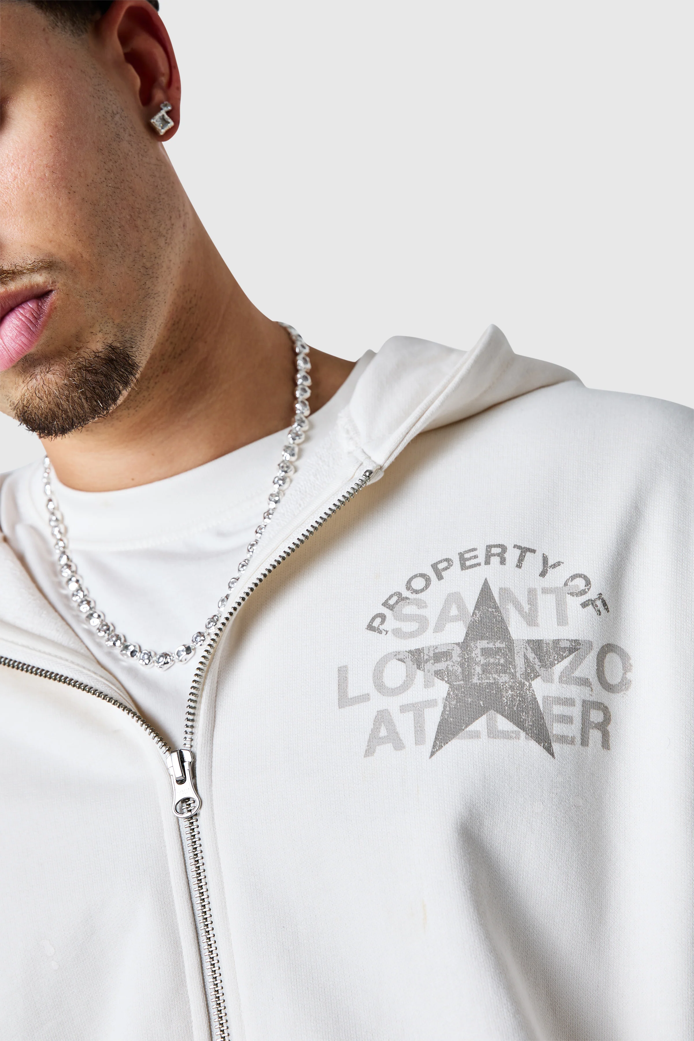 Painter Zip Hood - Off White - Image 3
