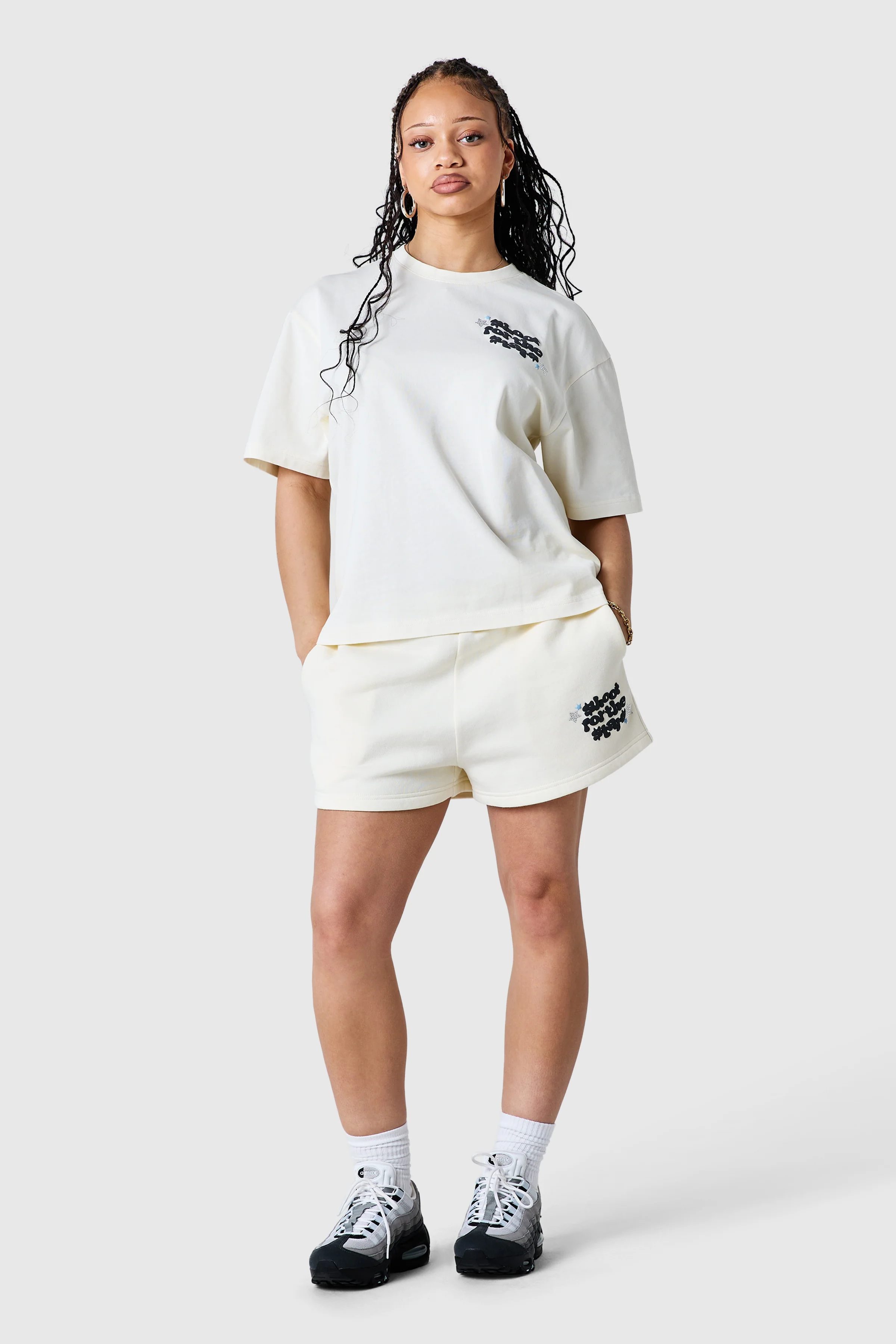 Womens Shoot For The Stars Tee - Cream - Image 5