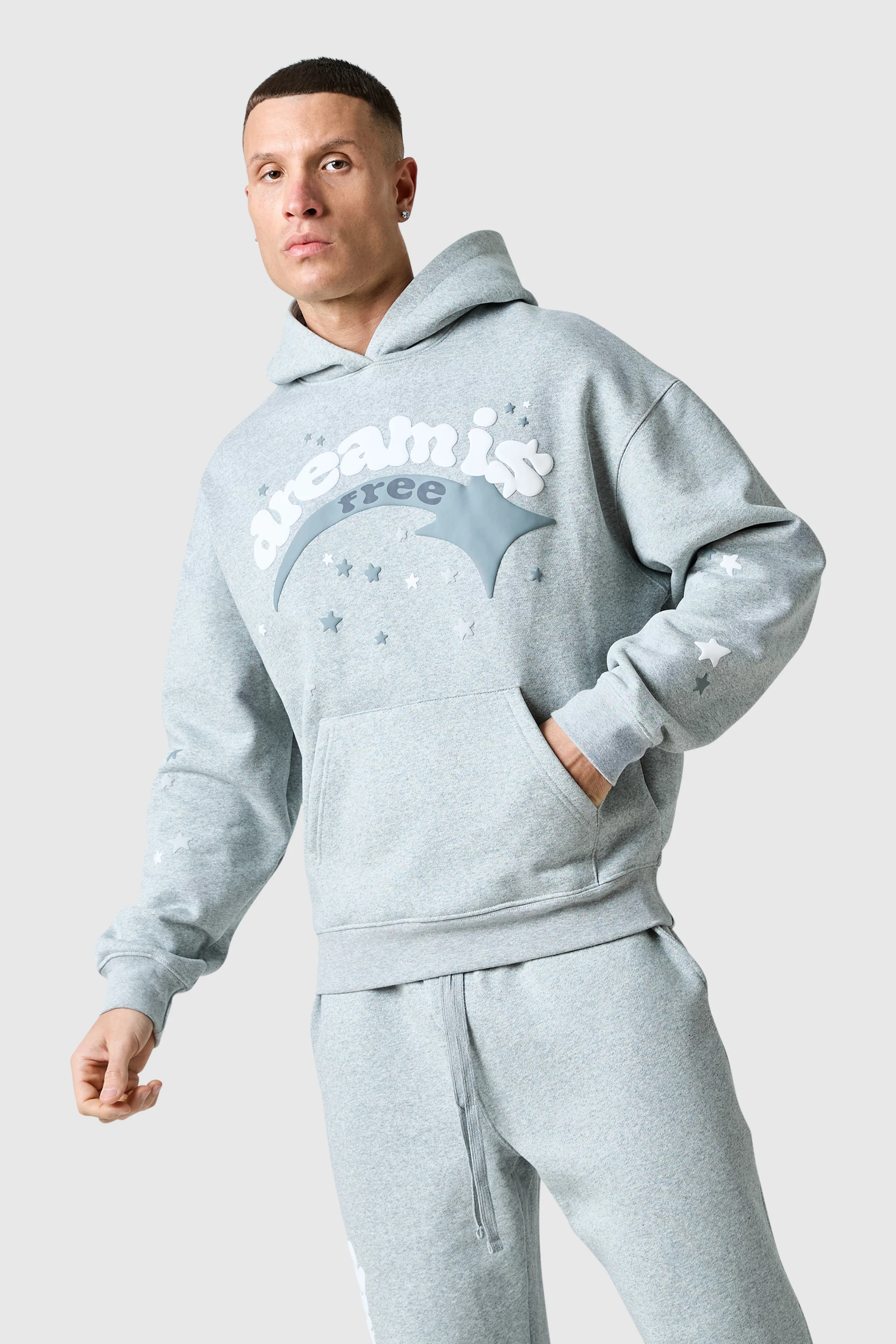 Shooter Tracksuit - Grey Marl - Image 4