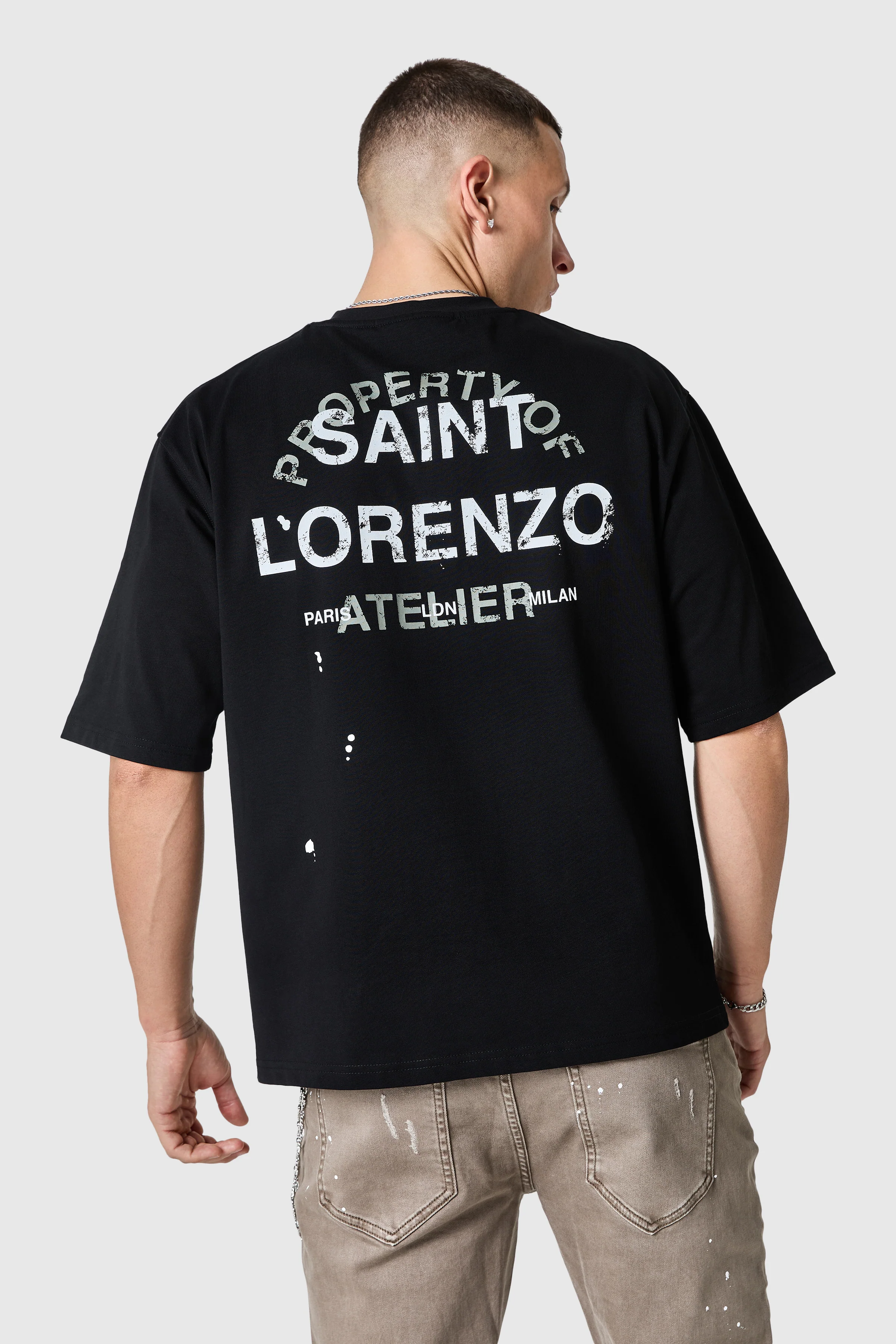 St Lorenzo Painter Tee 2.0 - Black