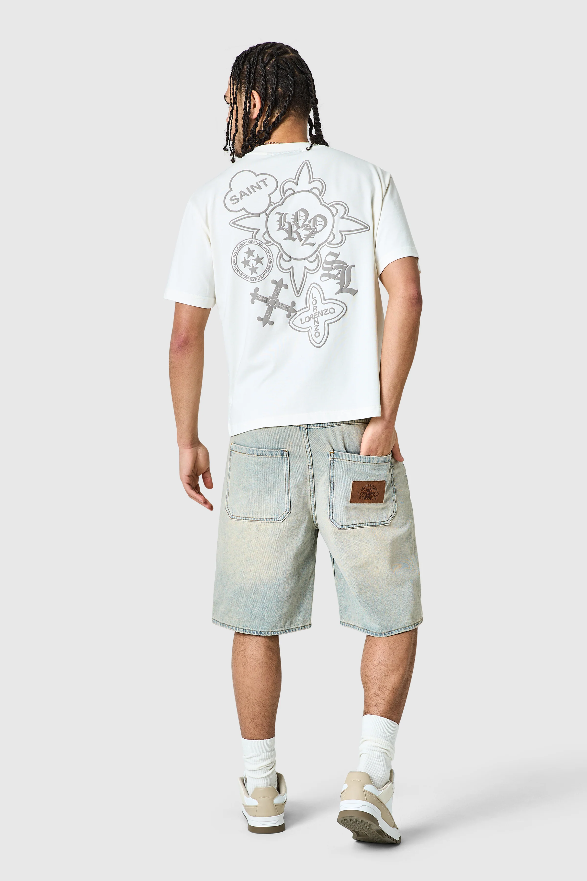Staples Icon Core Twinset - Sand Blue / Off White - Image 3