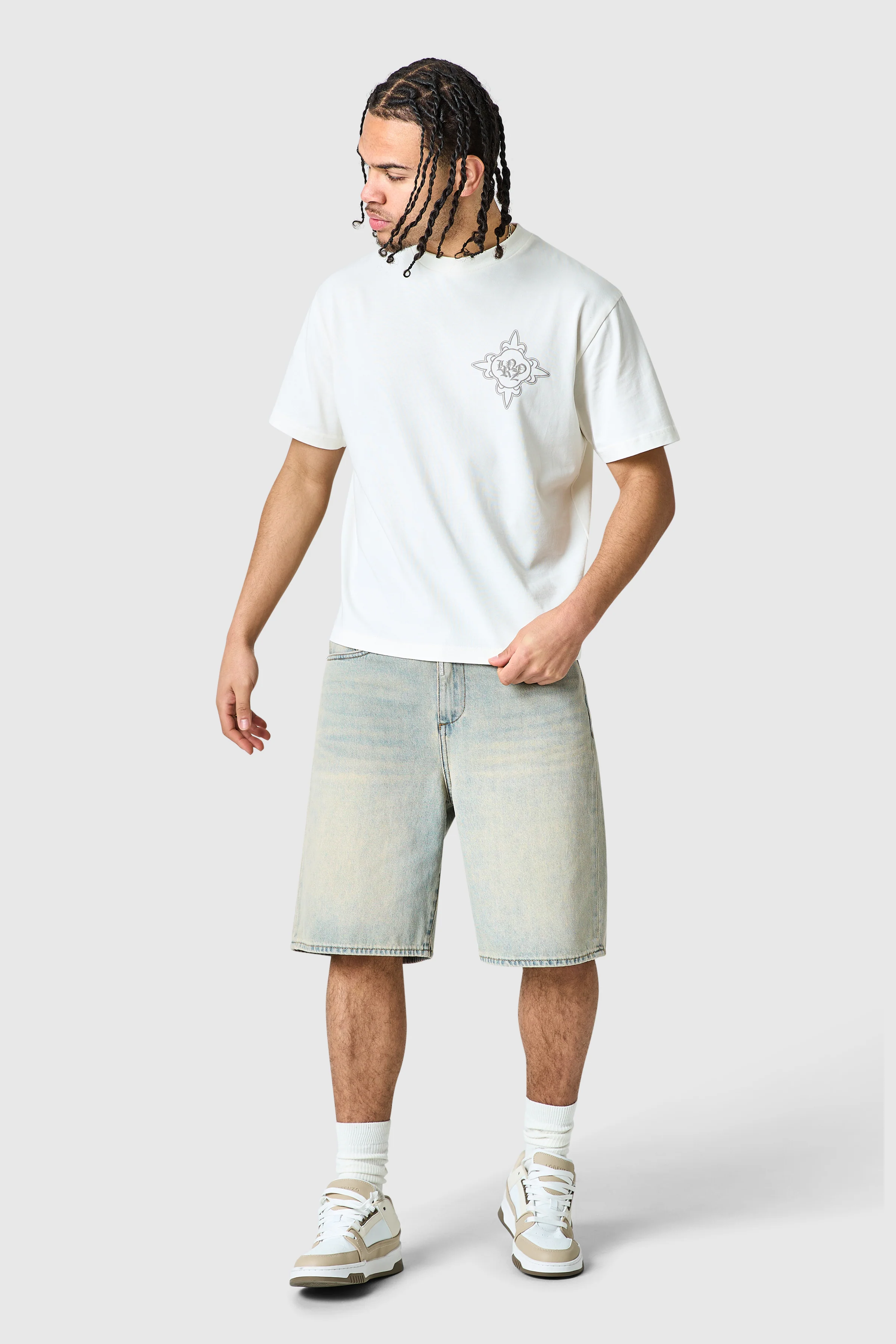 Staples Icon Core Twinset - Sand Blue / Off White - Image 6