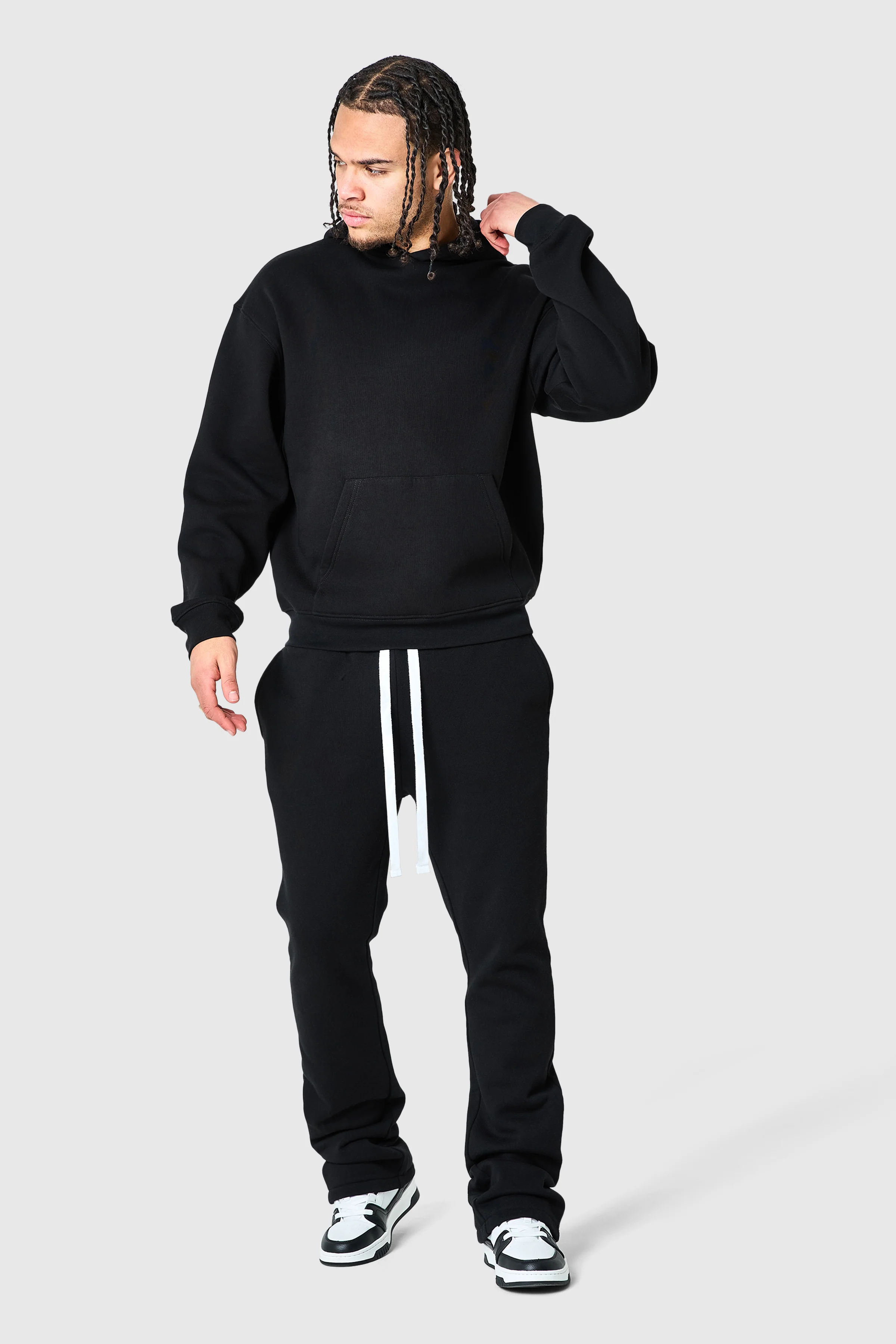 Uniform Flare Jogger - Black - Image 5