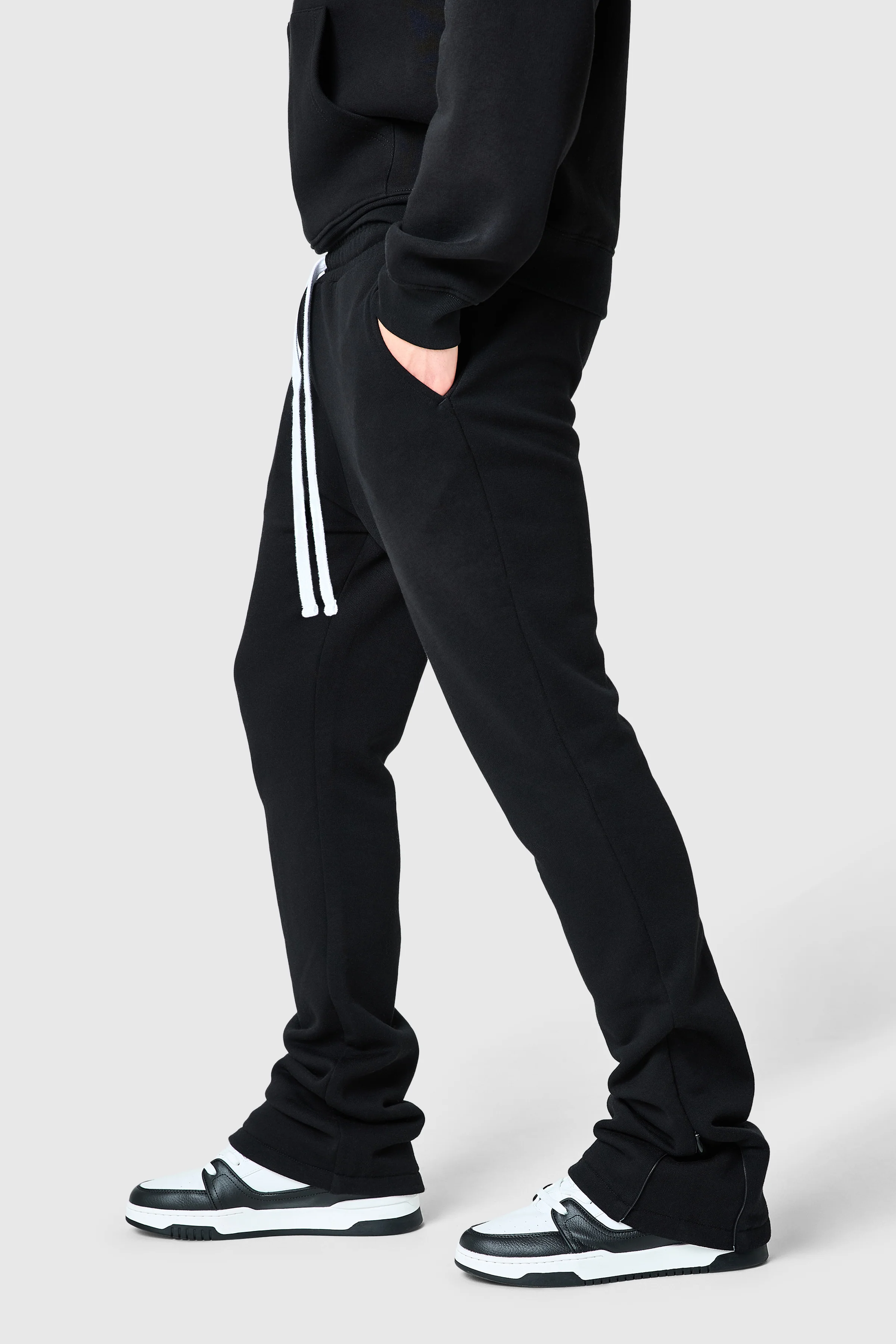 Uniform Flare Tracksuit - Black - Image 11