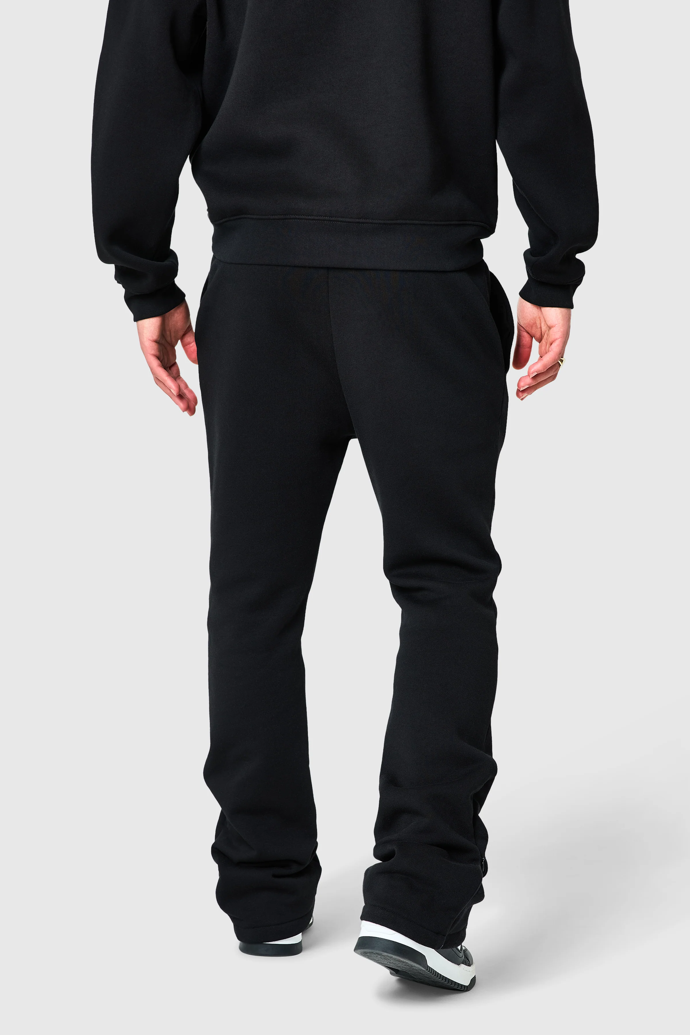 Uniform Flare Tracksuit - Black - Image 8