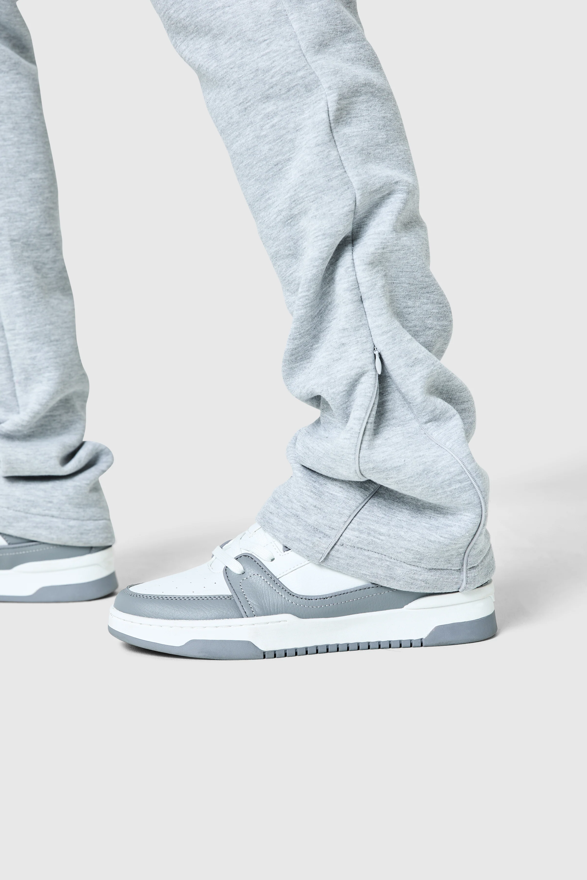 Uniform Flare Tracksuit - Grey Marl - Image 6