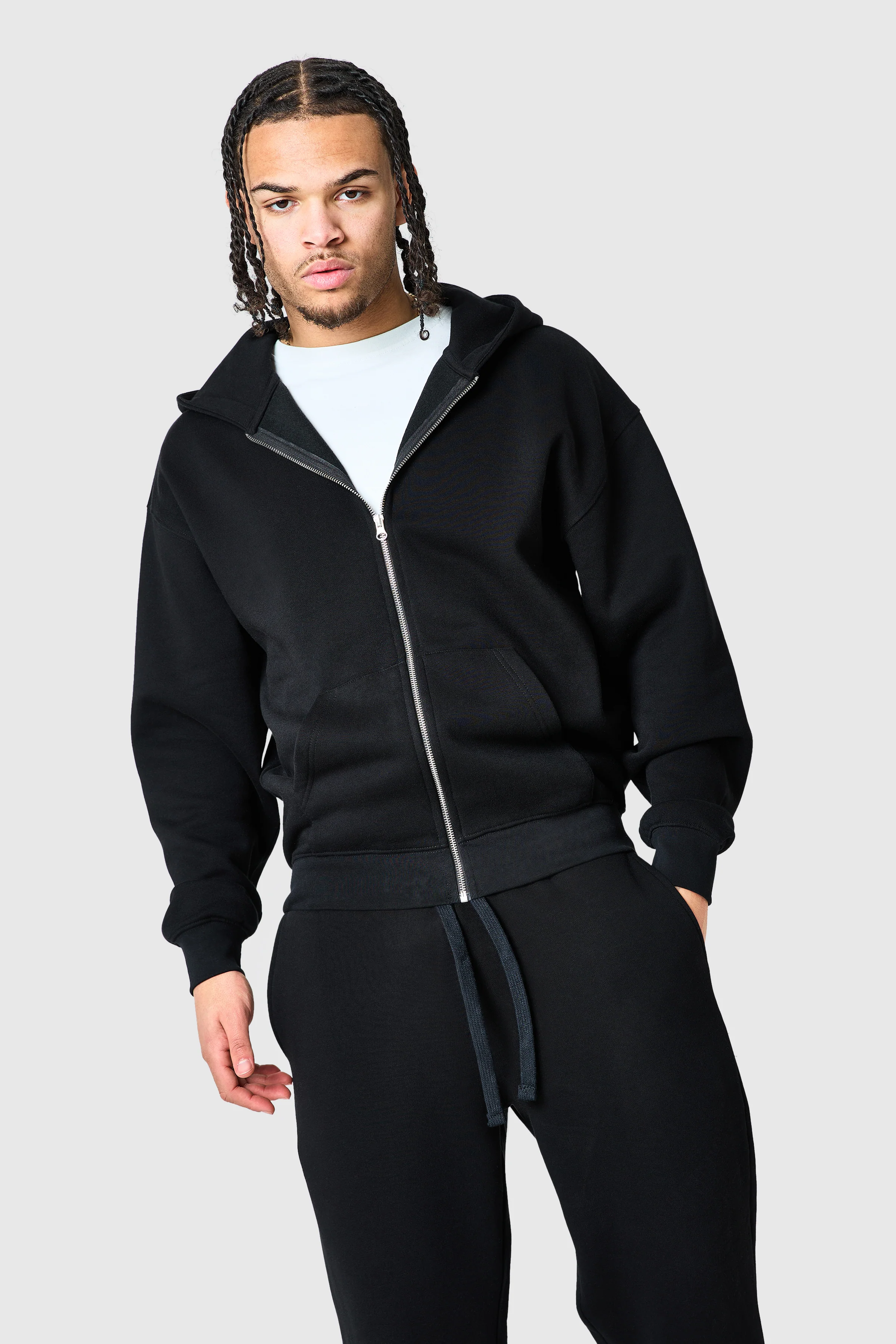 Uniform Zip Hood - Black