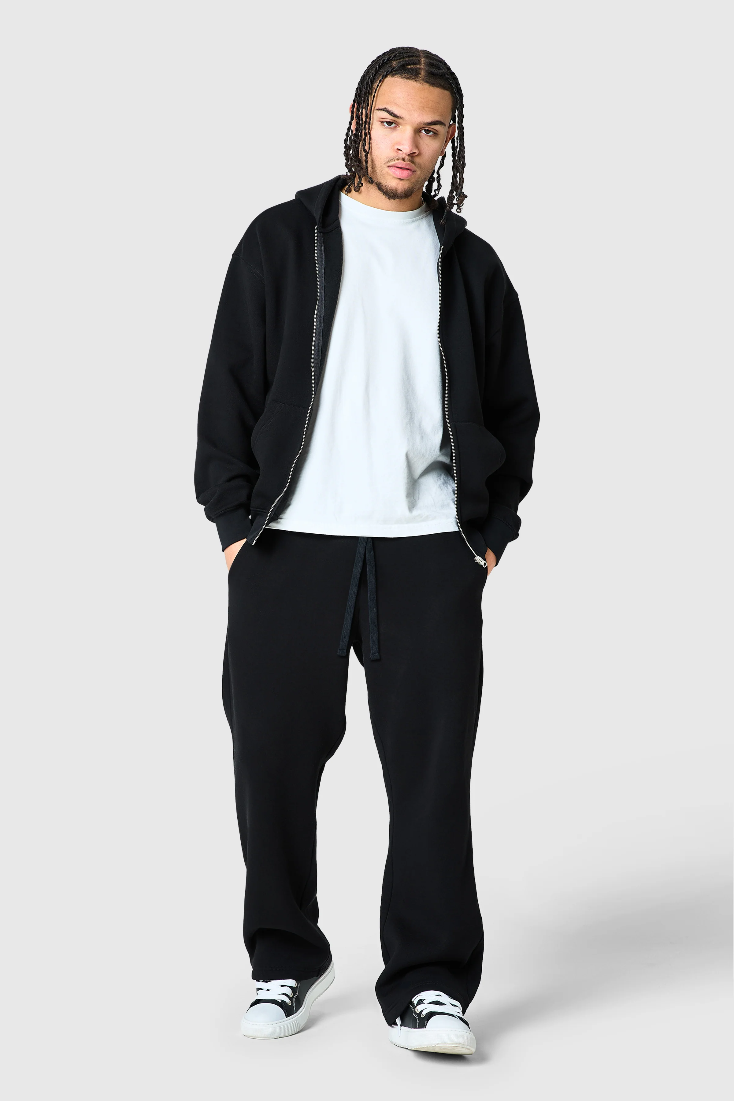 Uniform Zip Hood - Black - Image 2