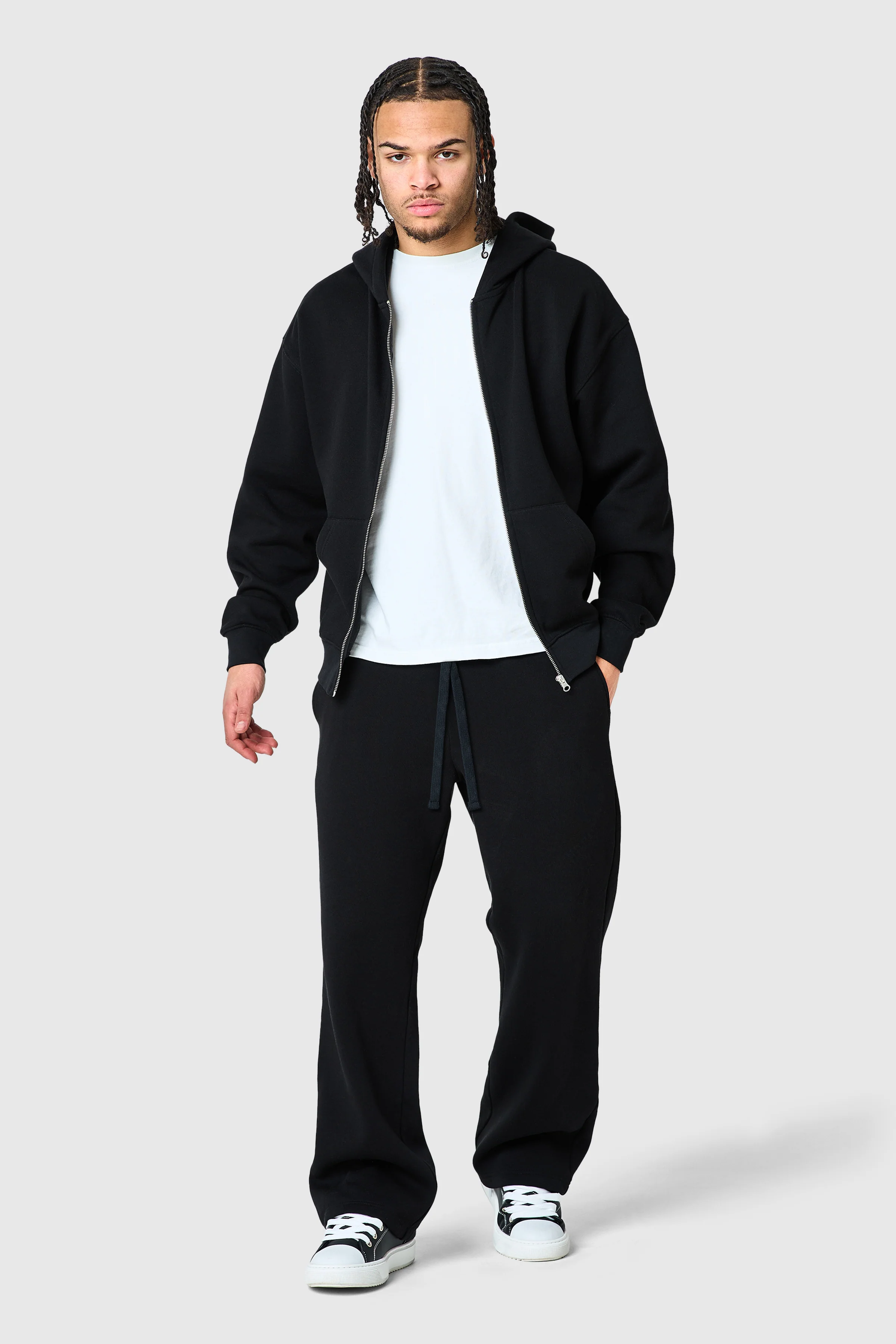 Uniform Zip Hood - Black - Image 5