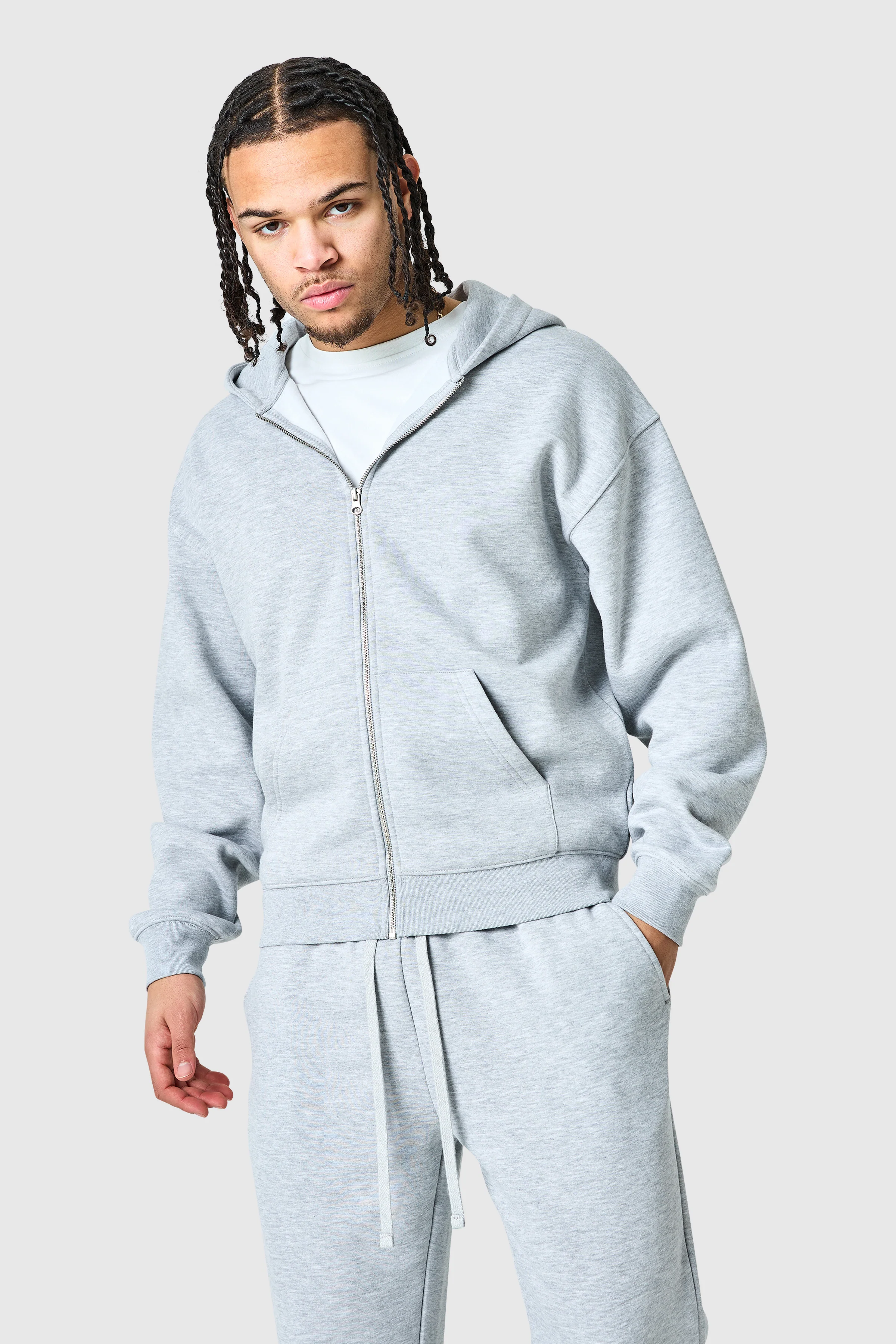 Uniform Zip Tracksuit - Grey - Image 2