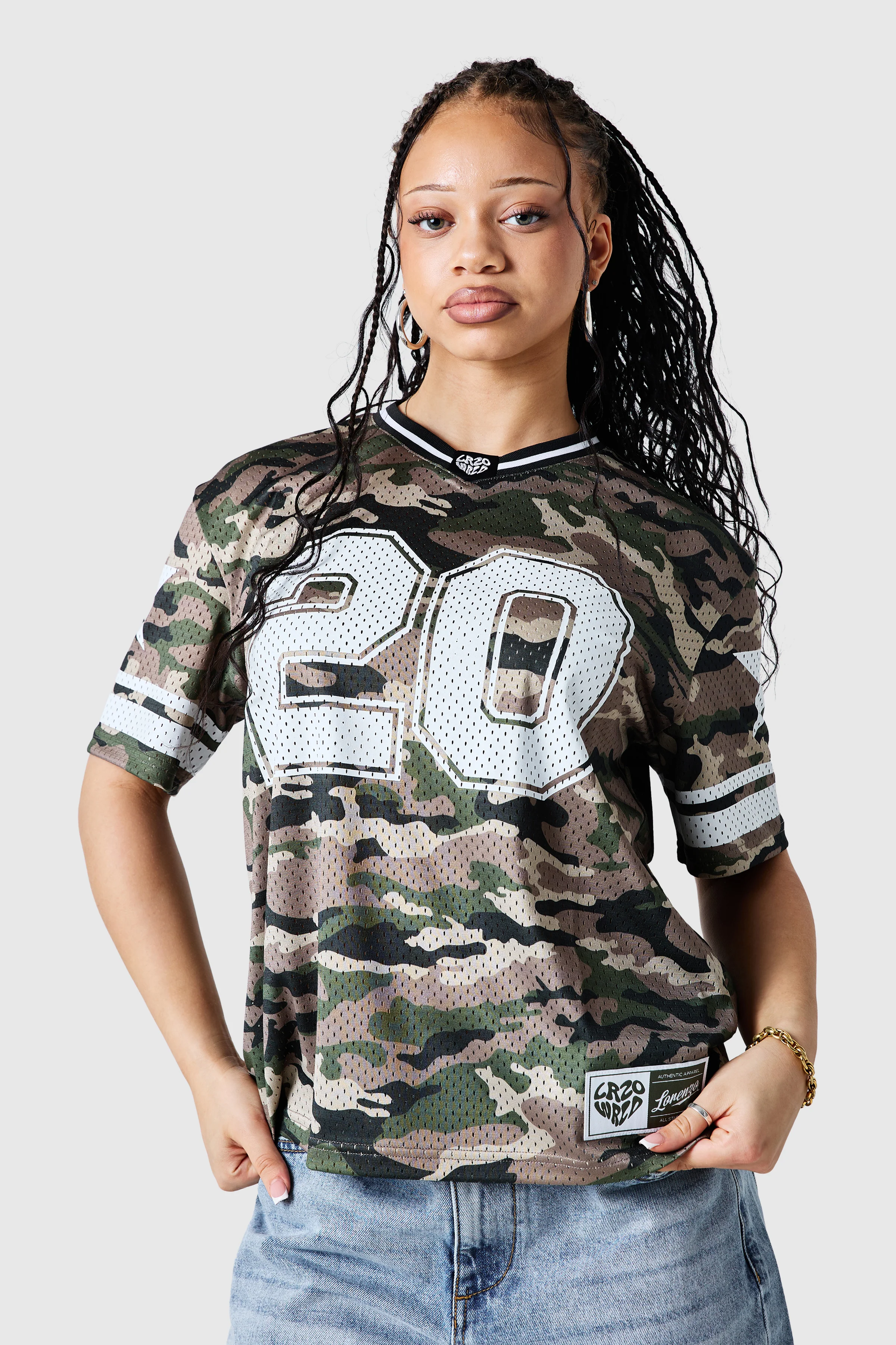 Womens All Star Jersey - Green Camo - Image 6