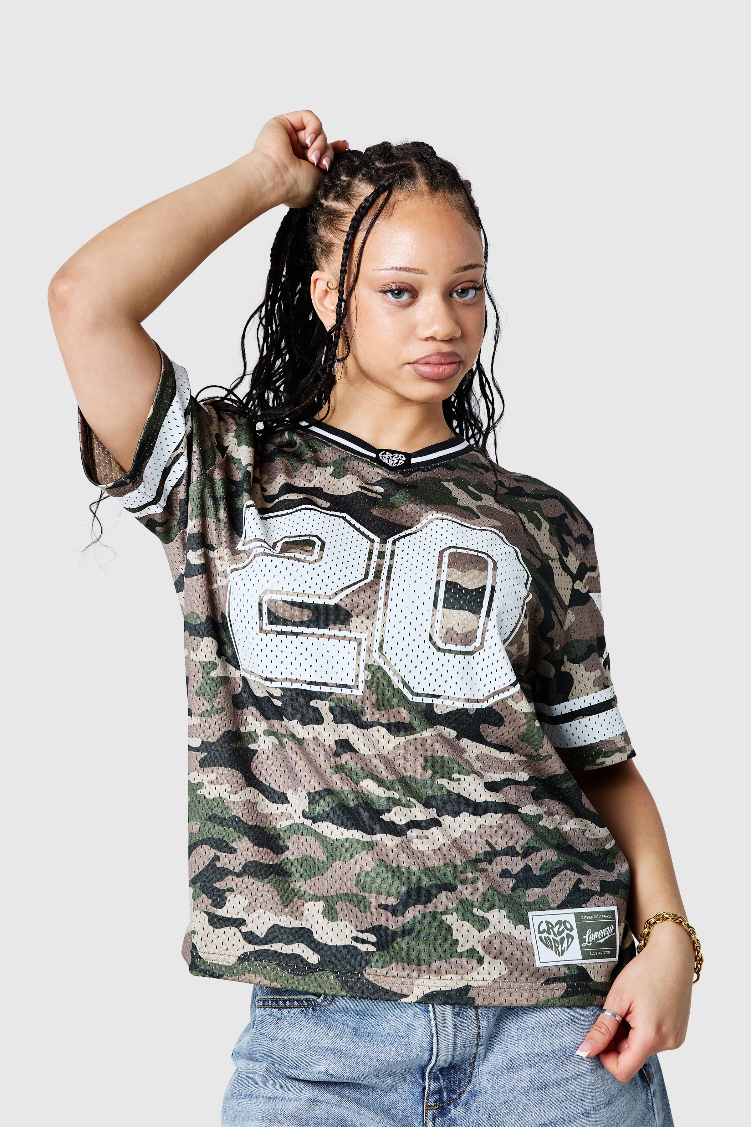Womens All Star Jersey - Green Camo - Image 8