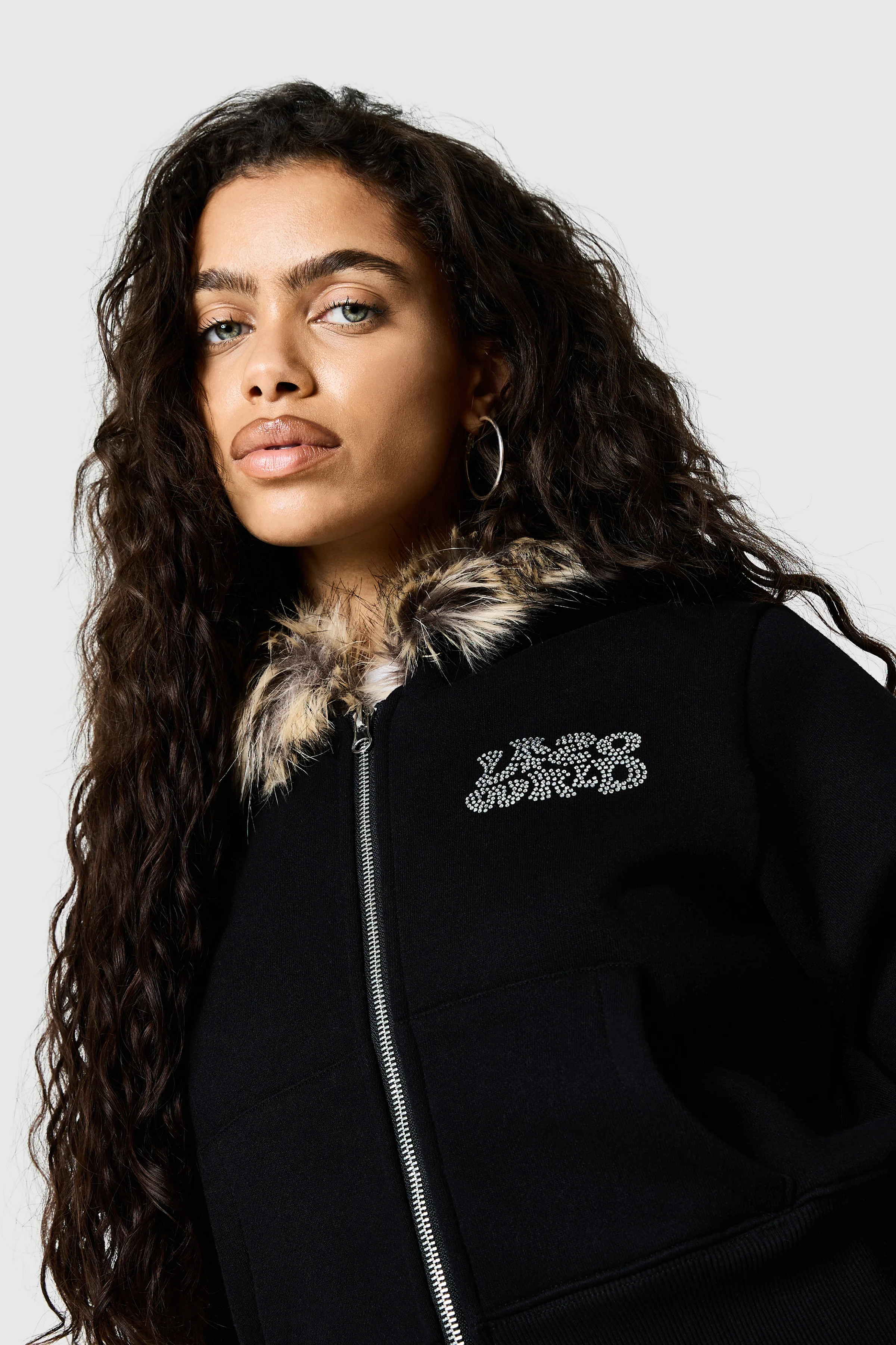 Womens Yasmin Hood - Black - Image 2