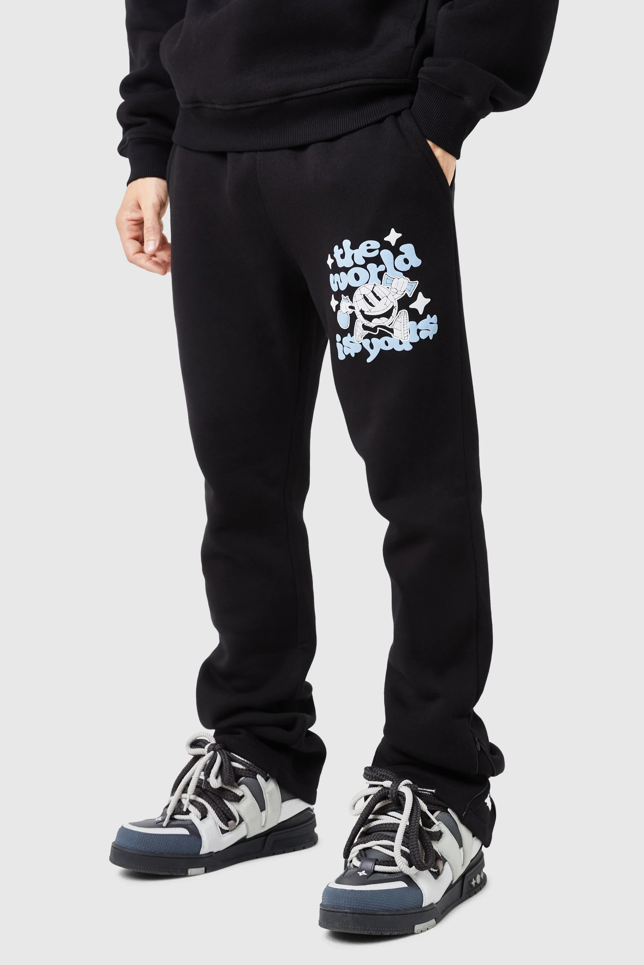 World Is Yours Tracksuit - Black - Image 6
