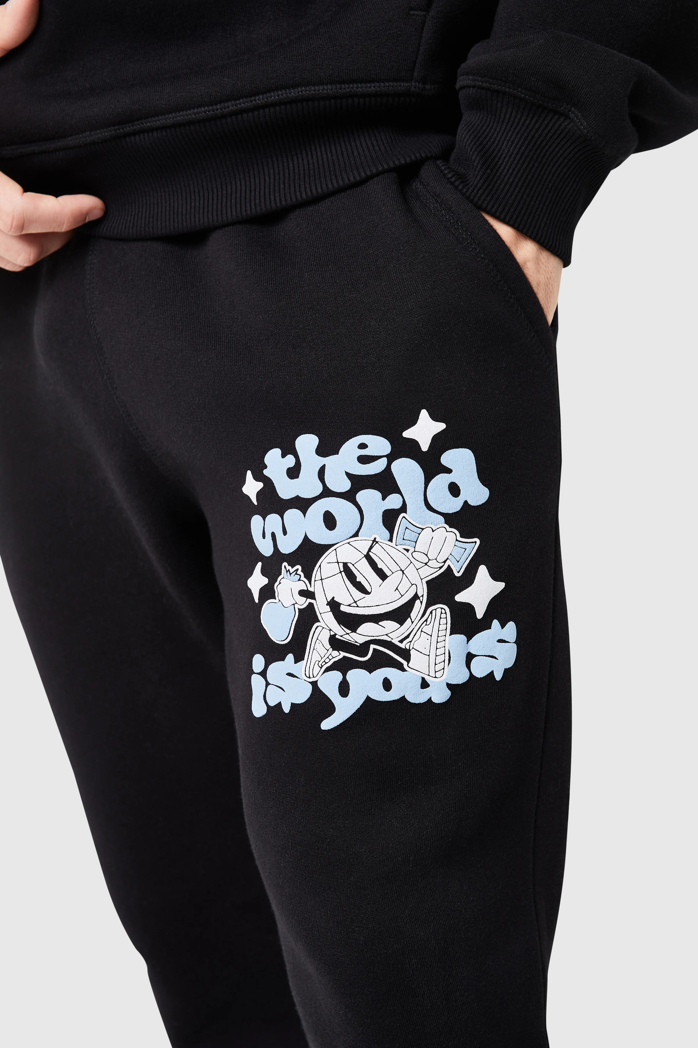 World Is Yours Tracksuit - Black - Image 11