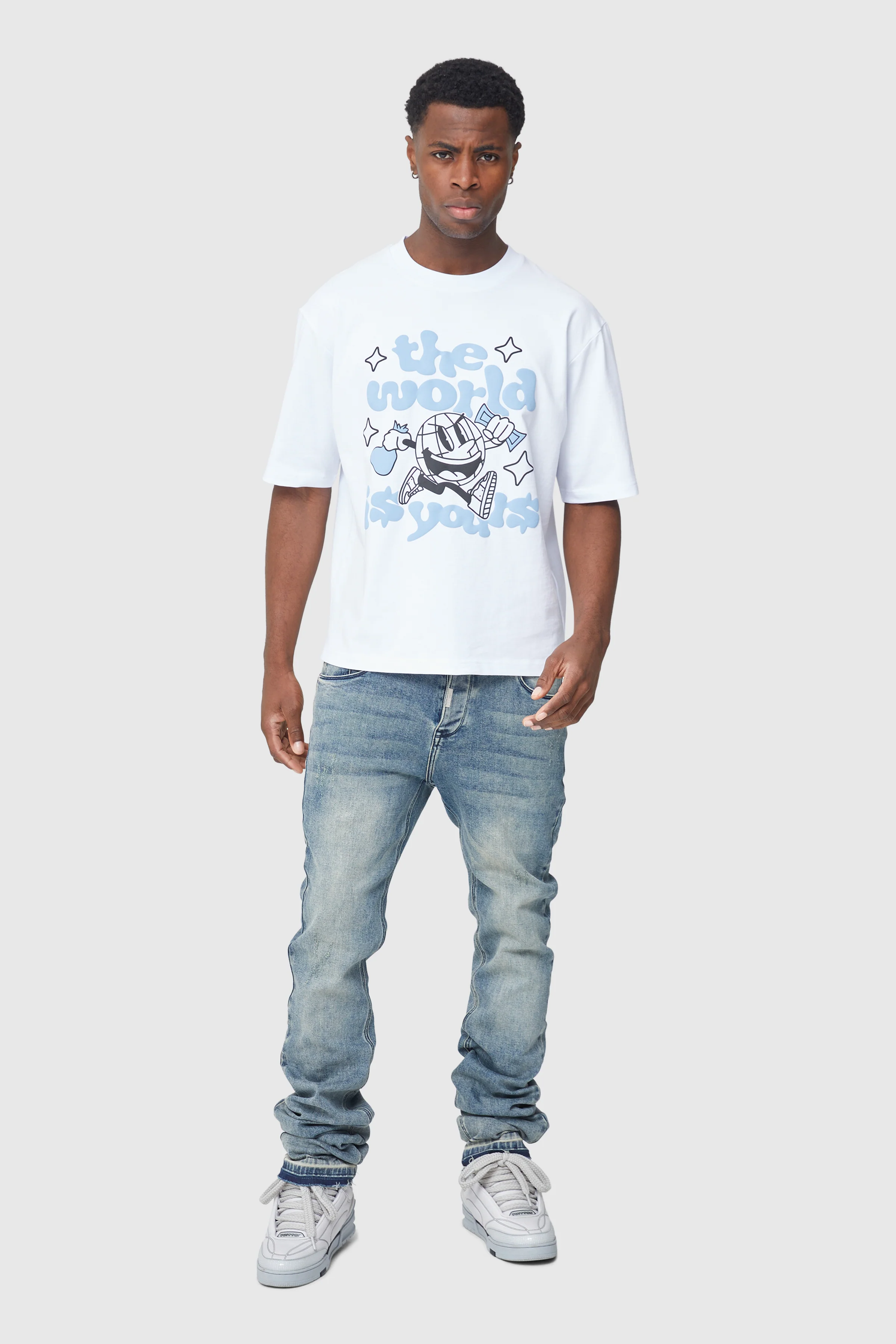 World Is Yours Tee - White - Image 2